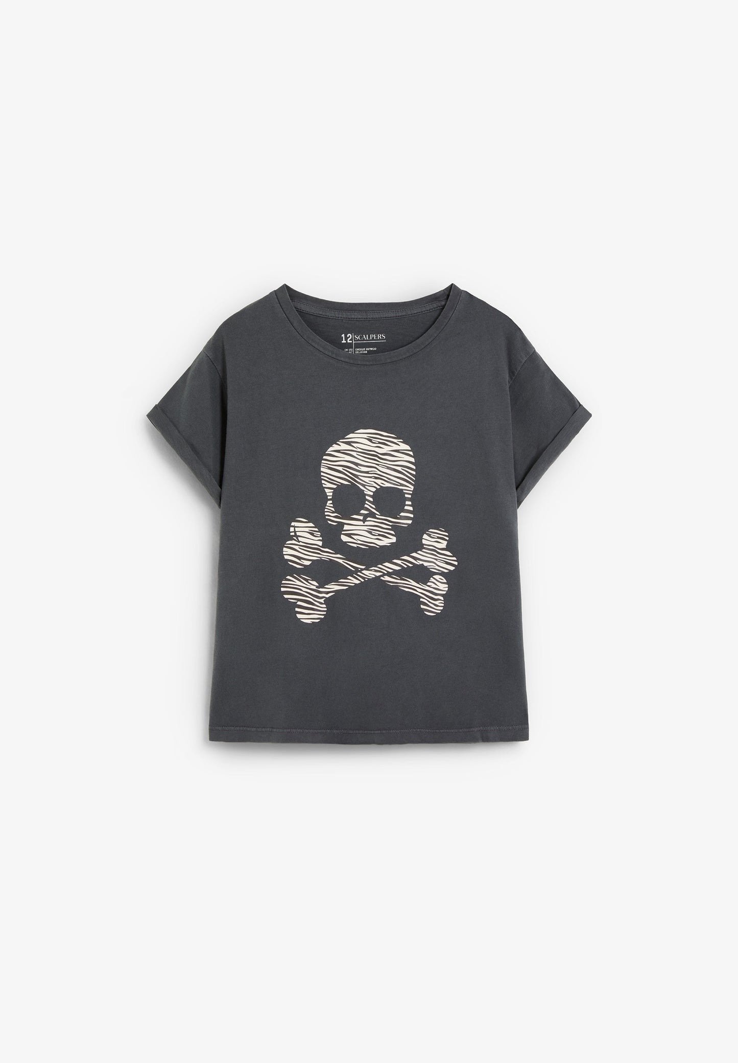SCZEBRA SKULL TEE GIRLS