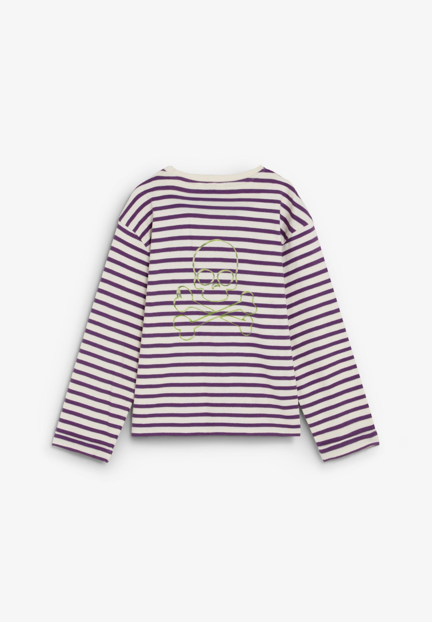 SKULL AND STRIPES T-SHIRT