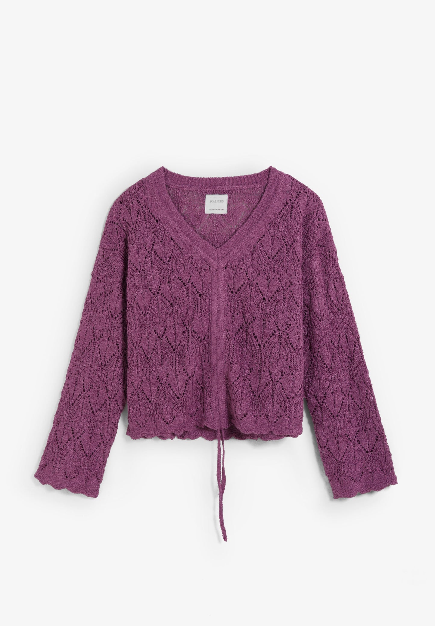 OPENWORK KNIT CARDIGAN
