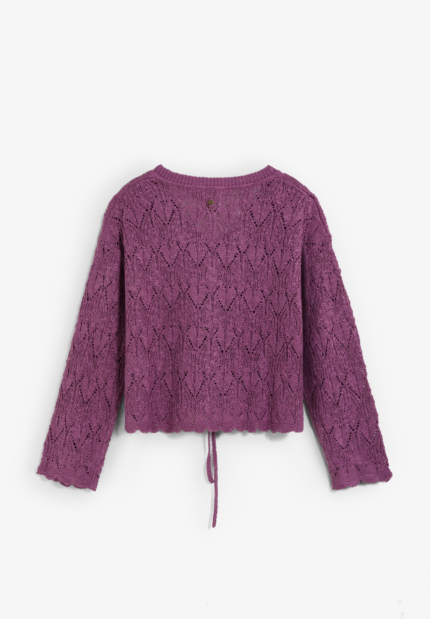 OPENWORK KNIT CARDIGAN