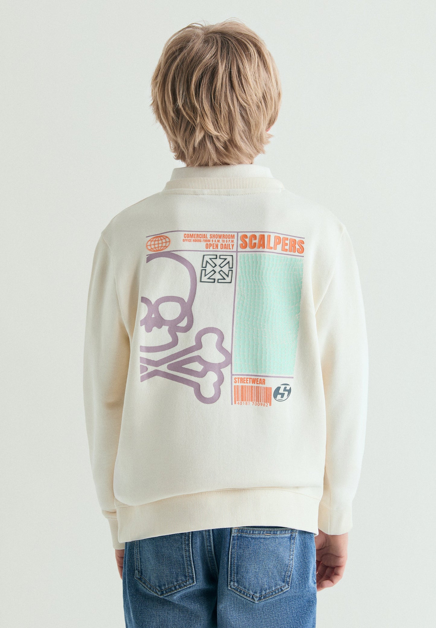 PRINTED SKULL HOODIE