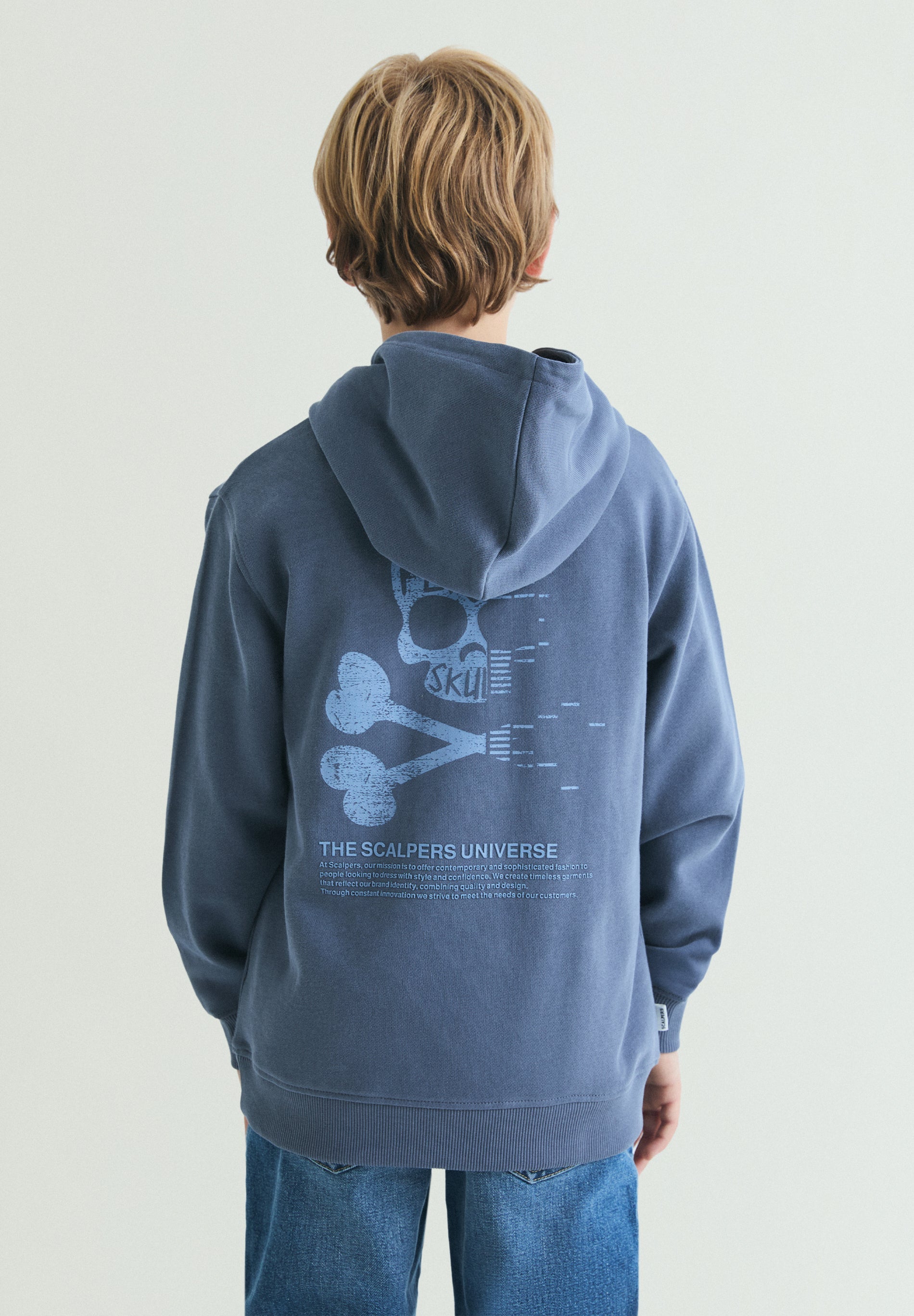 SKULL PRINT HOODIE