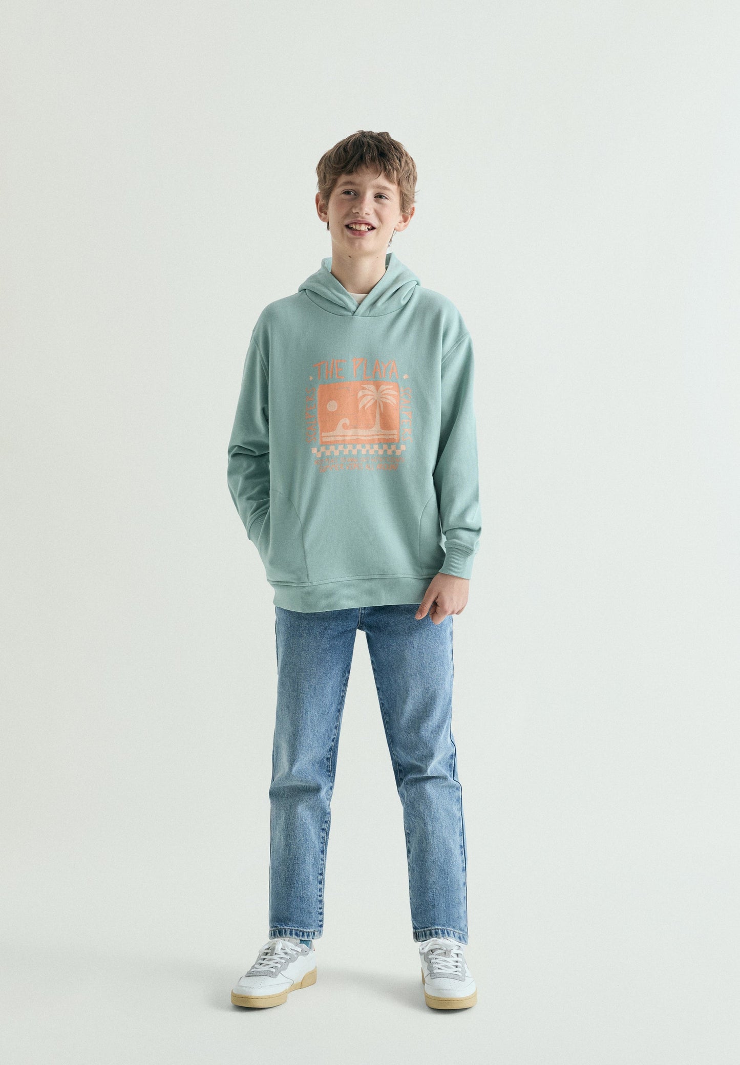 BEACH PRINT HOODIE