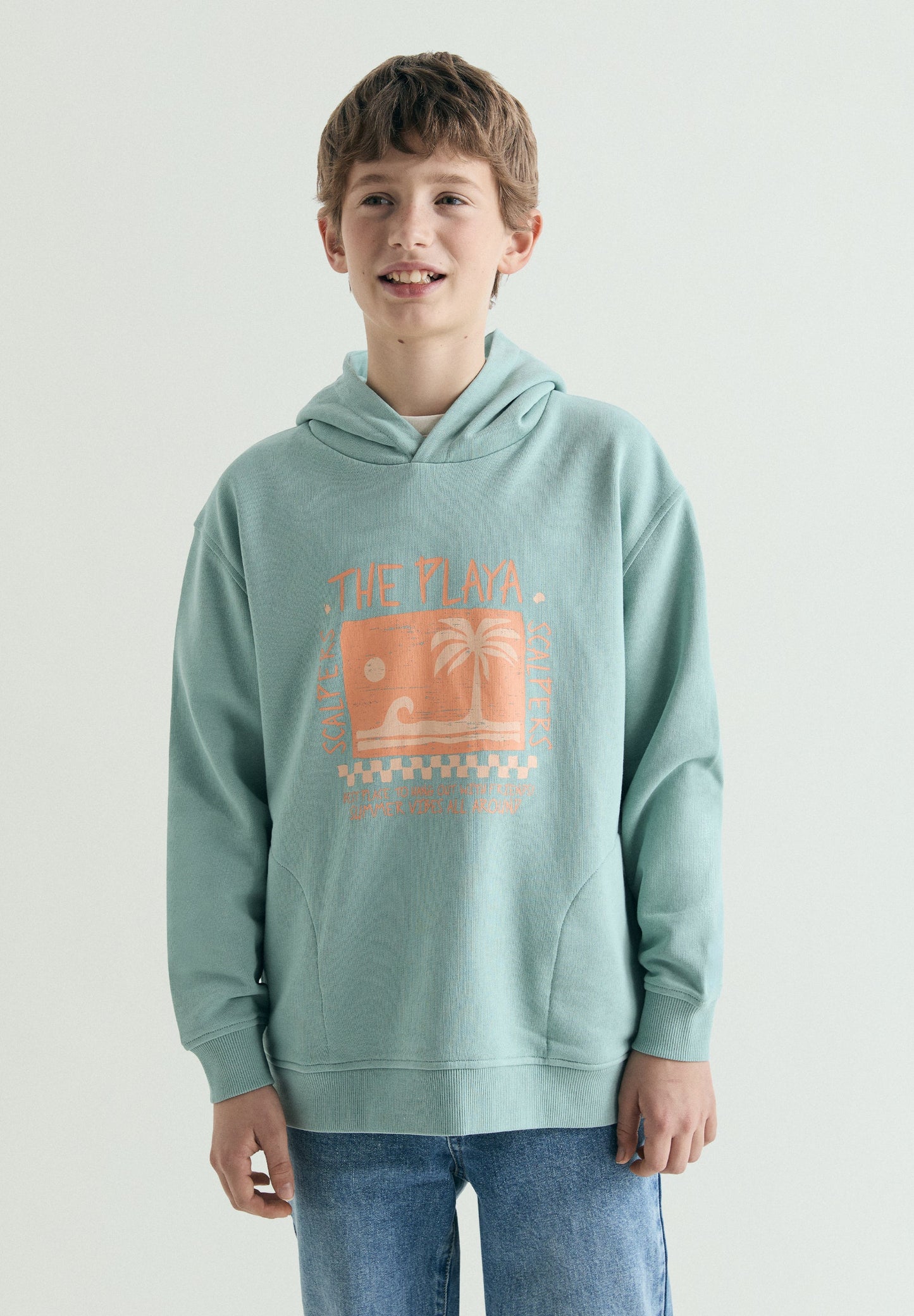 BEACH PRINT HOODIE