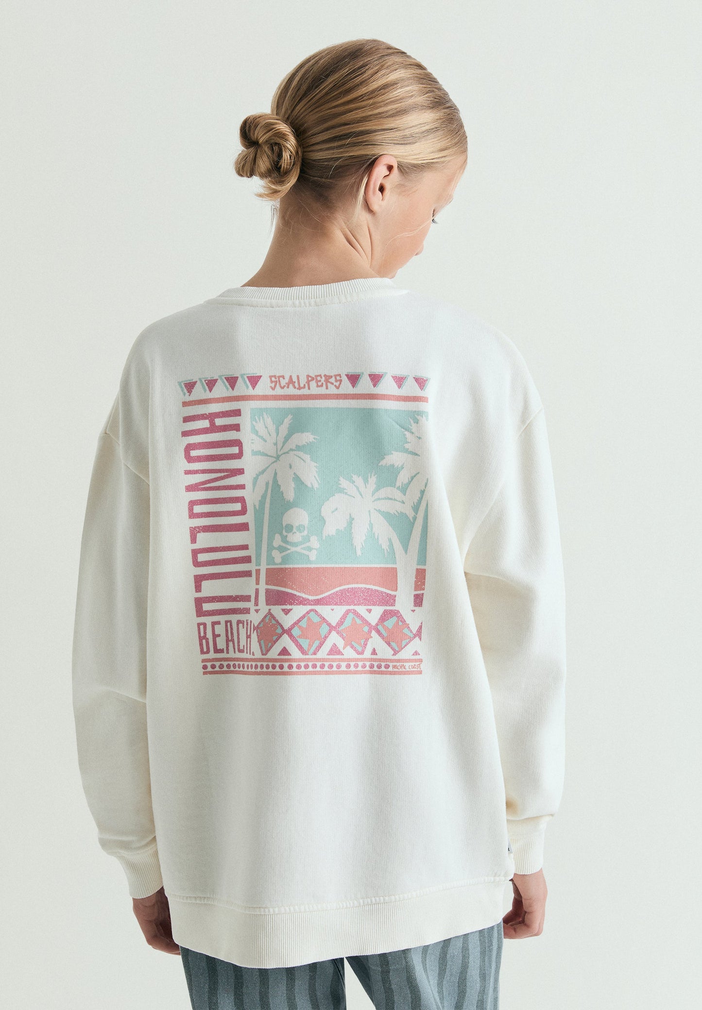 SWEATSHIRT WITH PRINTED BACK