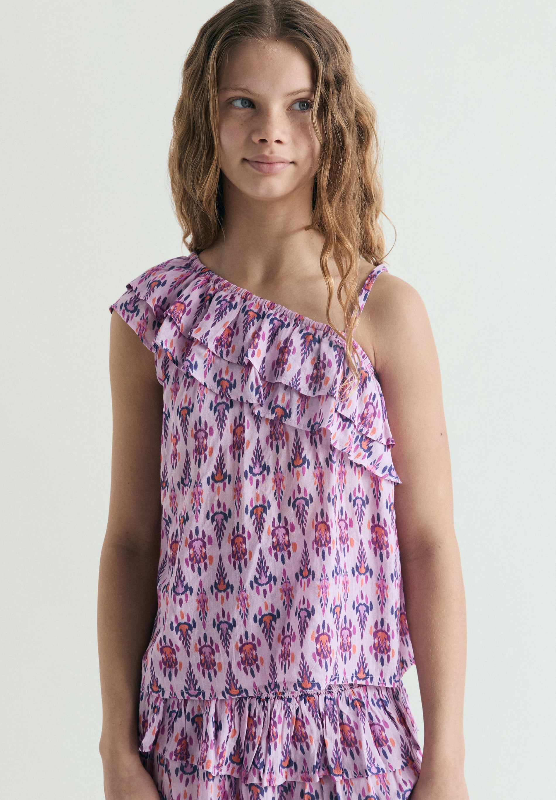 MULTICOLOUR ASYMMETRIC TOP