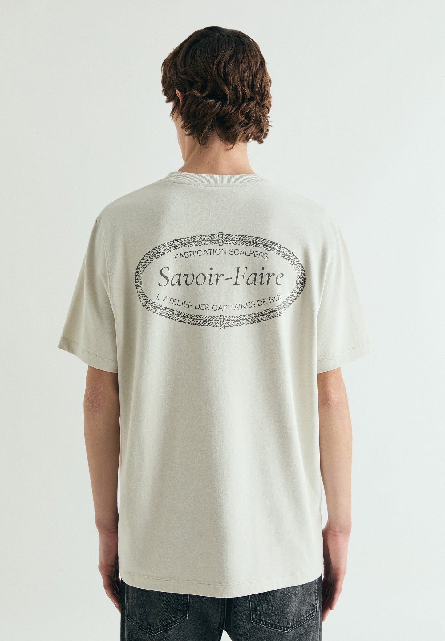 RELAXED CONTRAST EMBROIDERED T-SHIRT