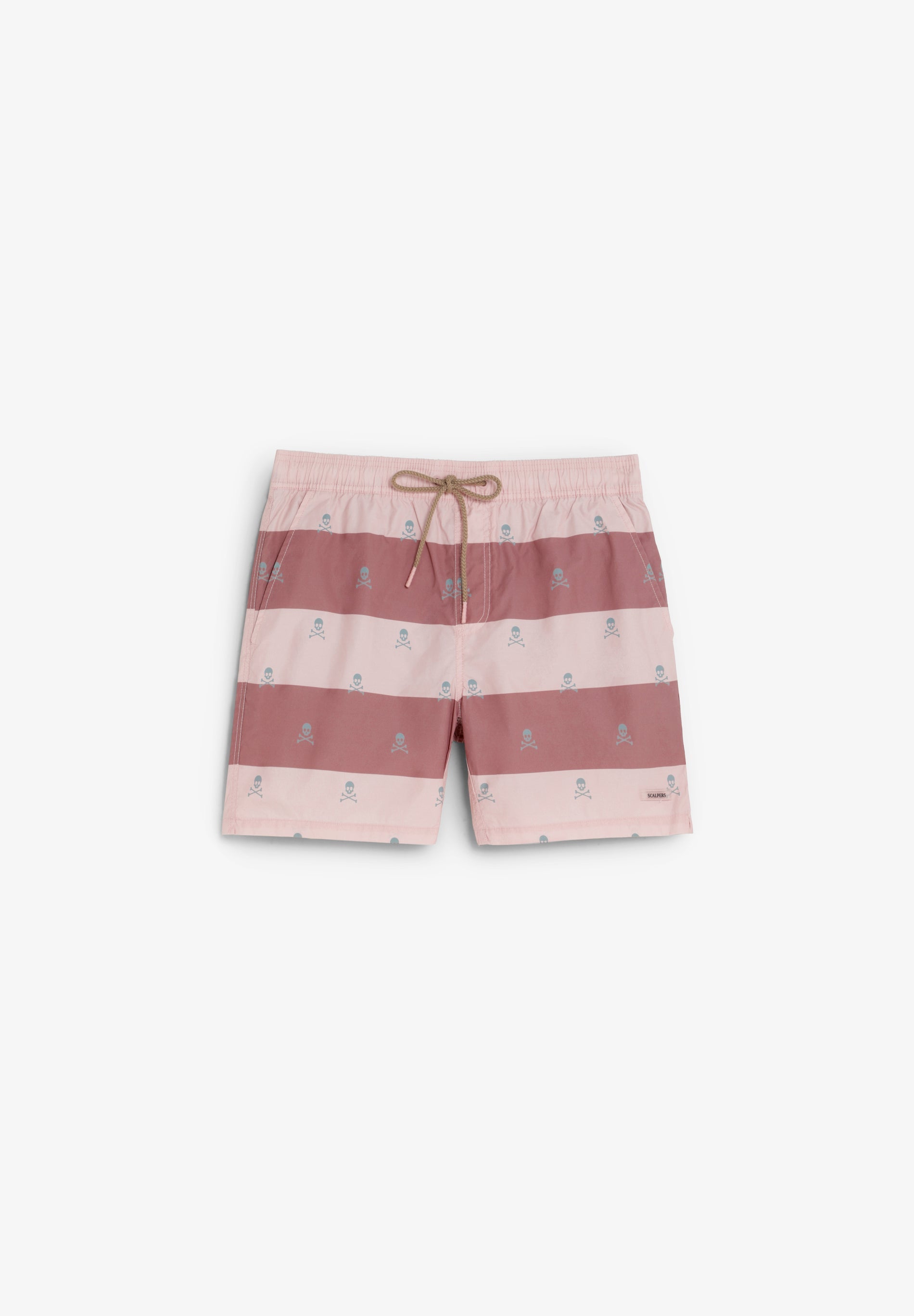SKULL AND STRIPES SWIMMING TRUNKS
