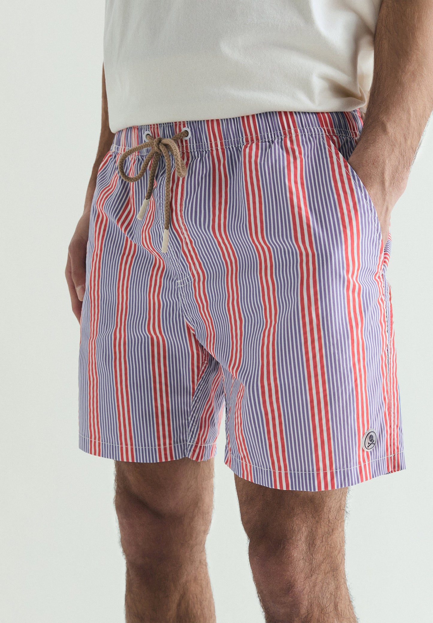 STRIPE PRINT SWIMSUIT