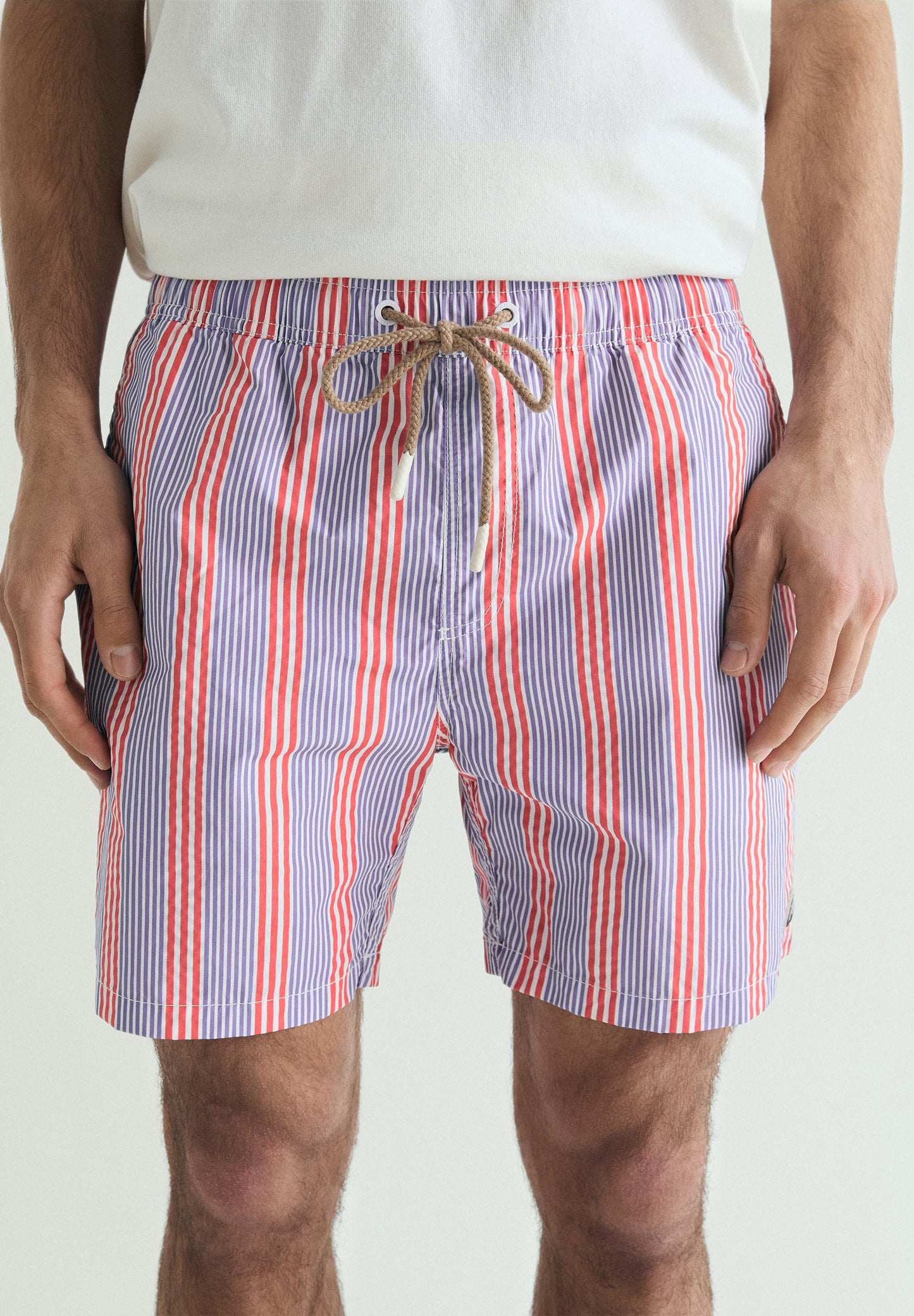 STRIPE PRINT SWIMSUIT
