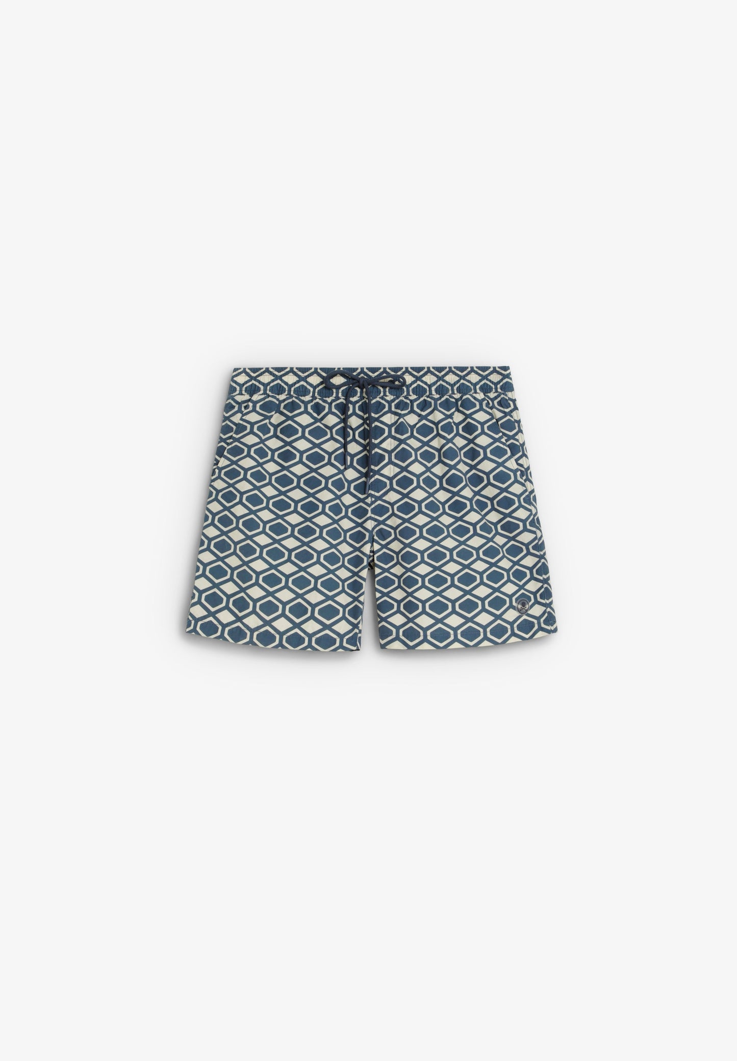GEOMETRIC PRINT SWIMMING TRUNKS