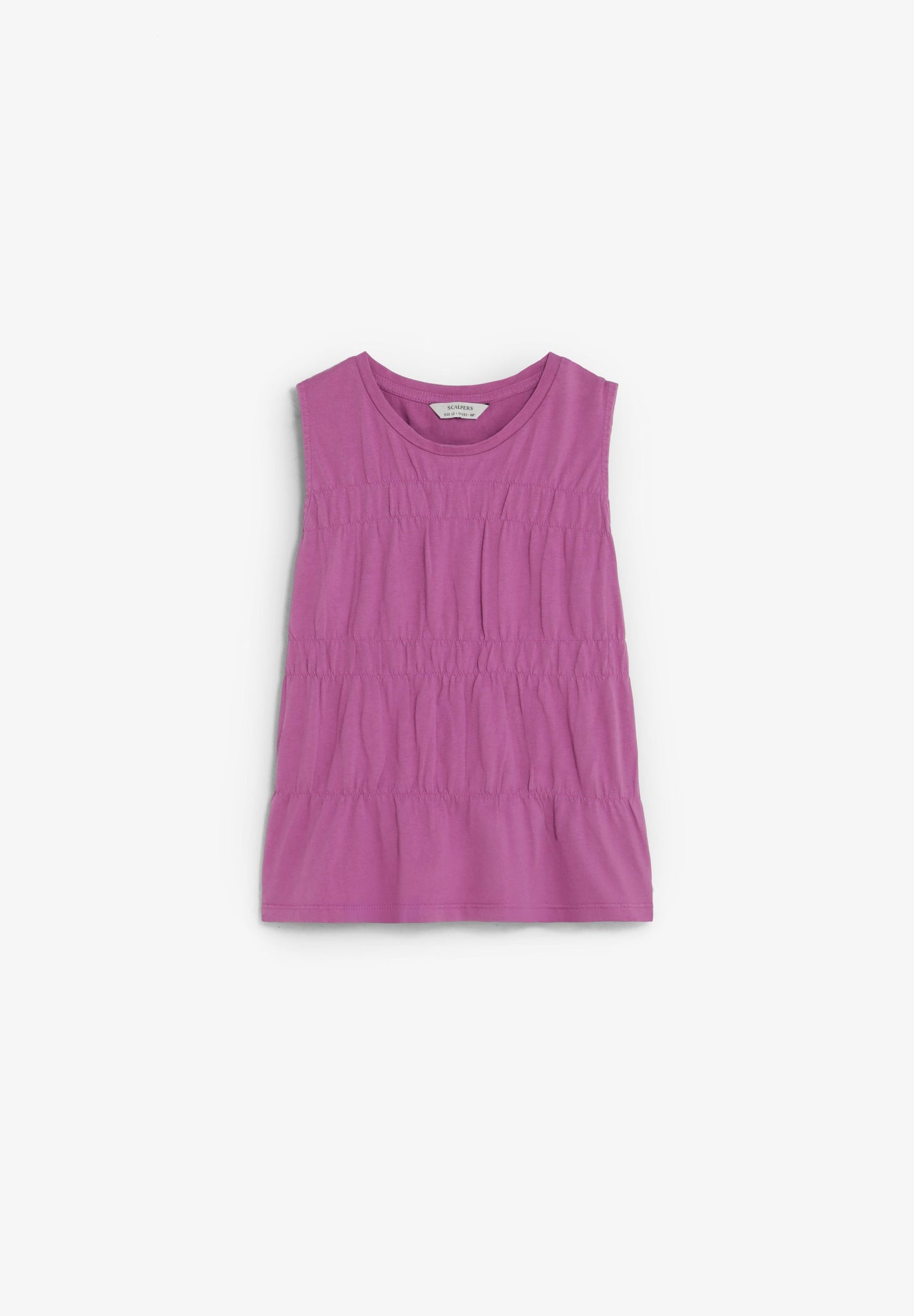 GATHERED COTTON T-SHIRT