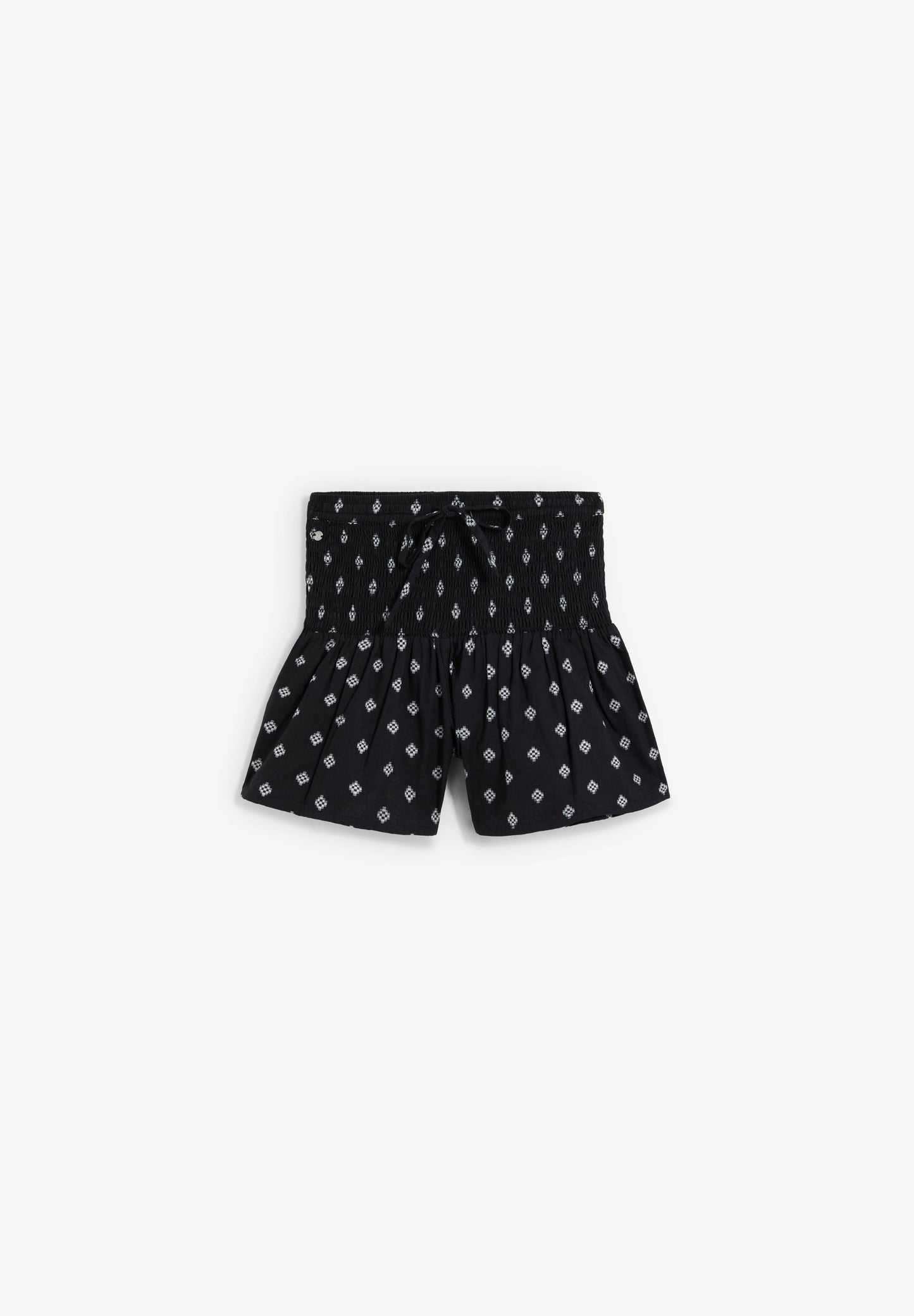 JACQUARD BERMUDA SHORTS WITH ELASTIC WAIST