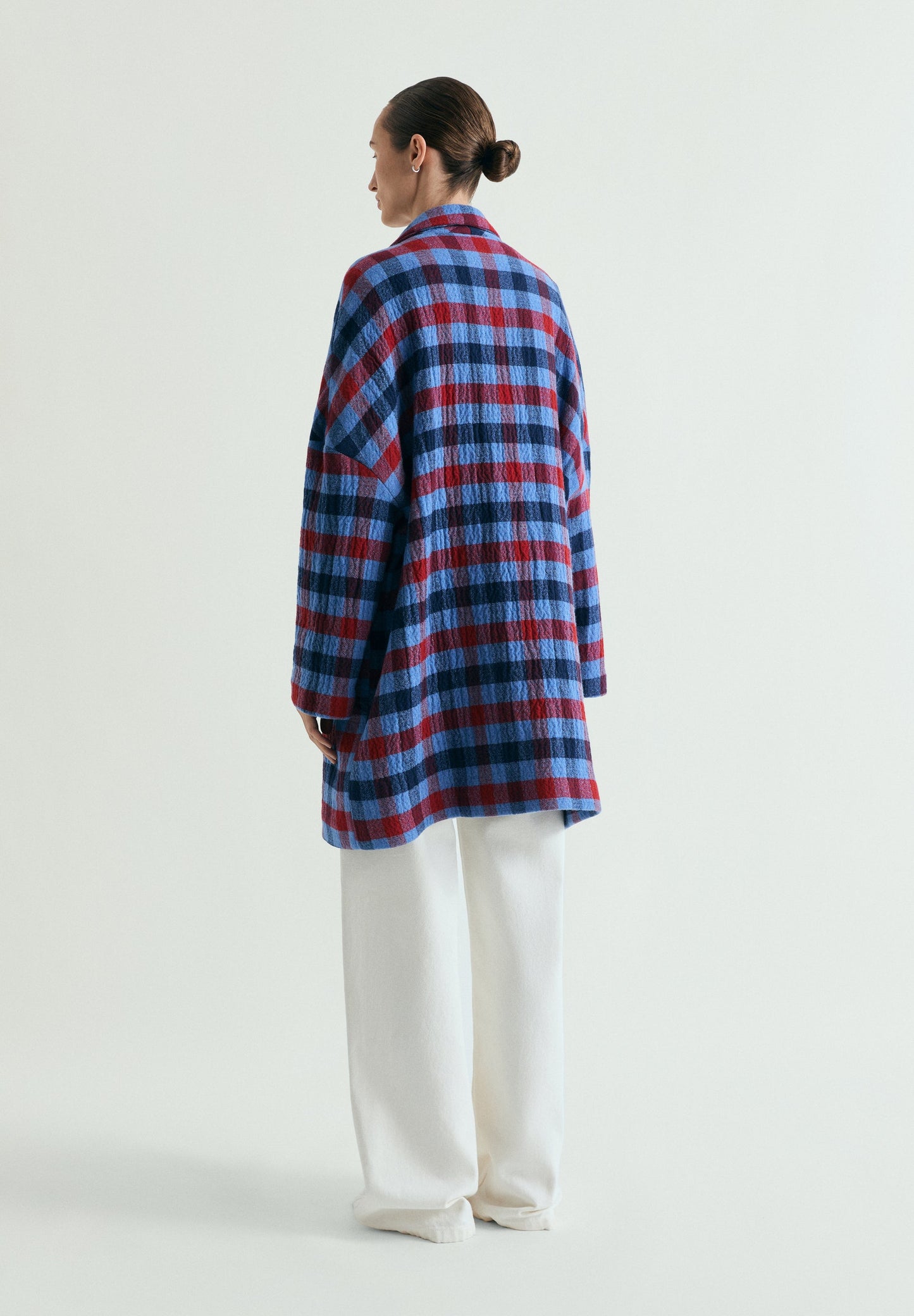 CHECK CLOTH COAT
