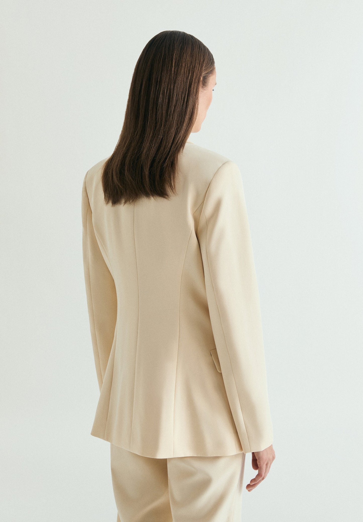 PLAIN DOUBLE-BREASTED BLAZER