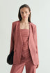 STRAIGHT TEXTURED BLAZER