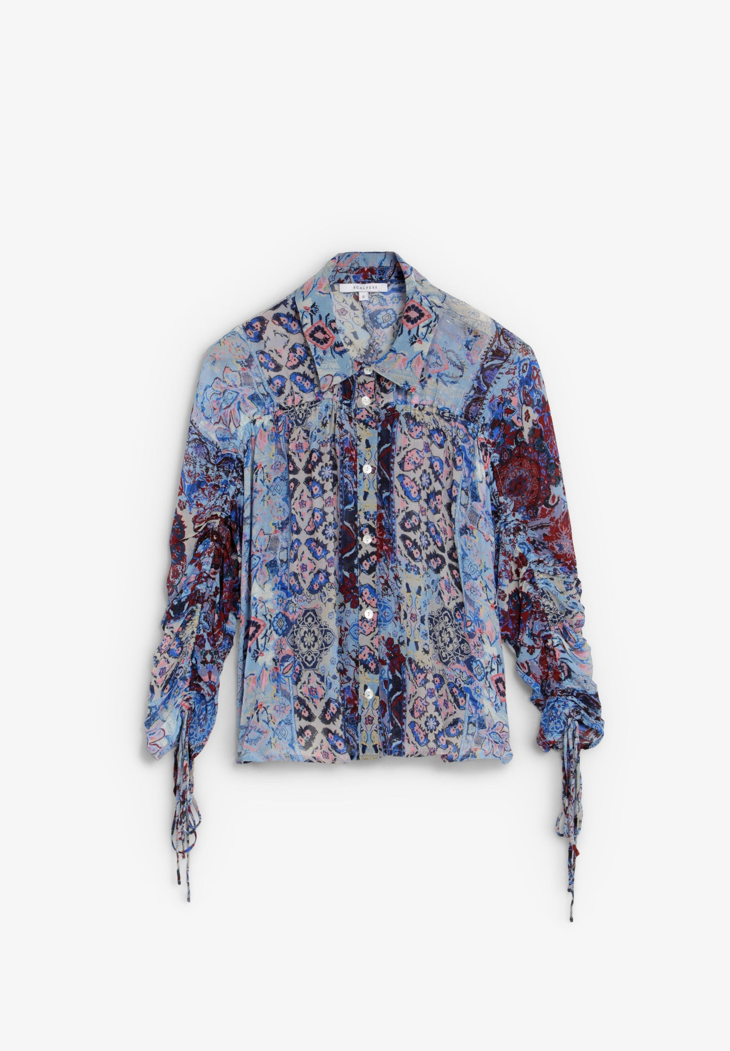 PRINTED FLOWING BLOUSE