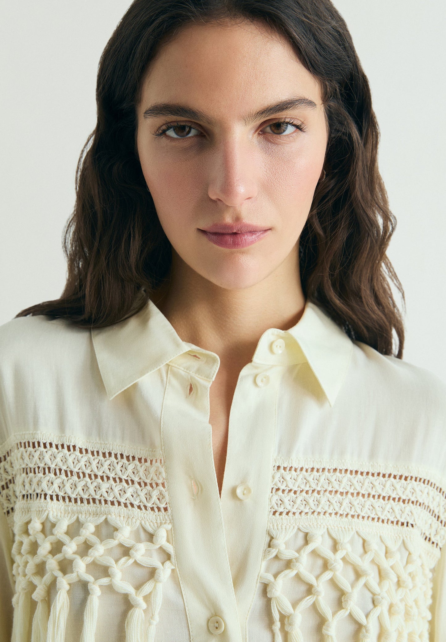 SHIRT WITH FRINGE DETAIL