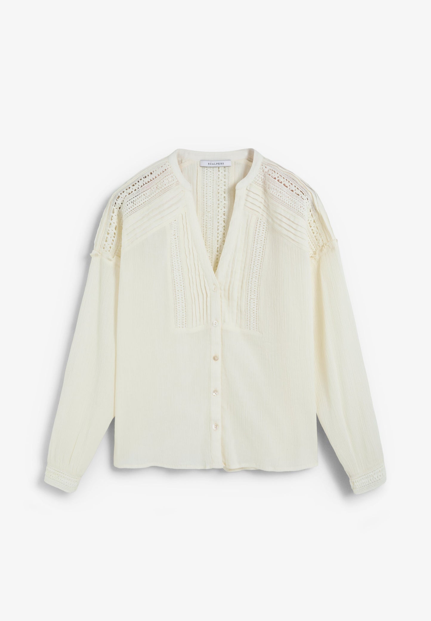 BLOUSE WITH LACE DETAIL