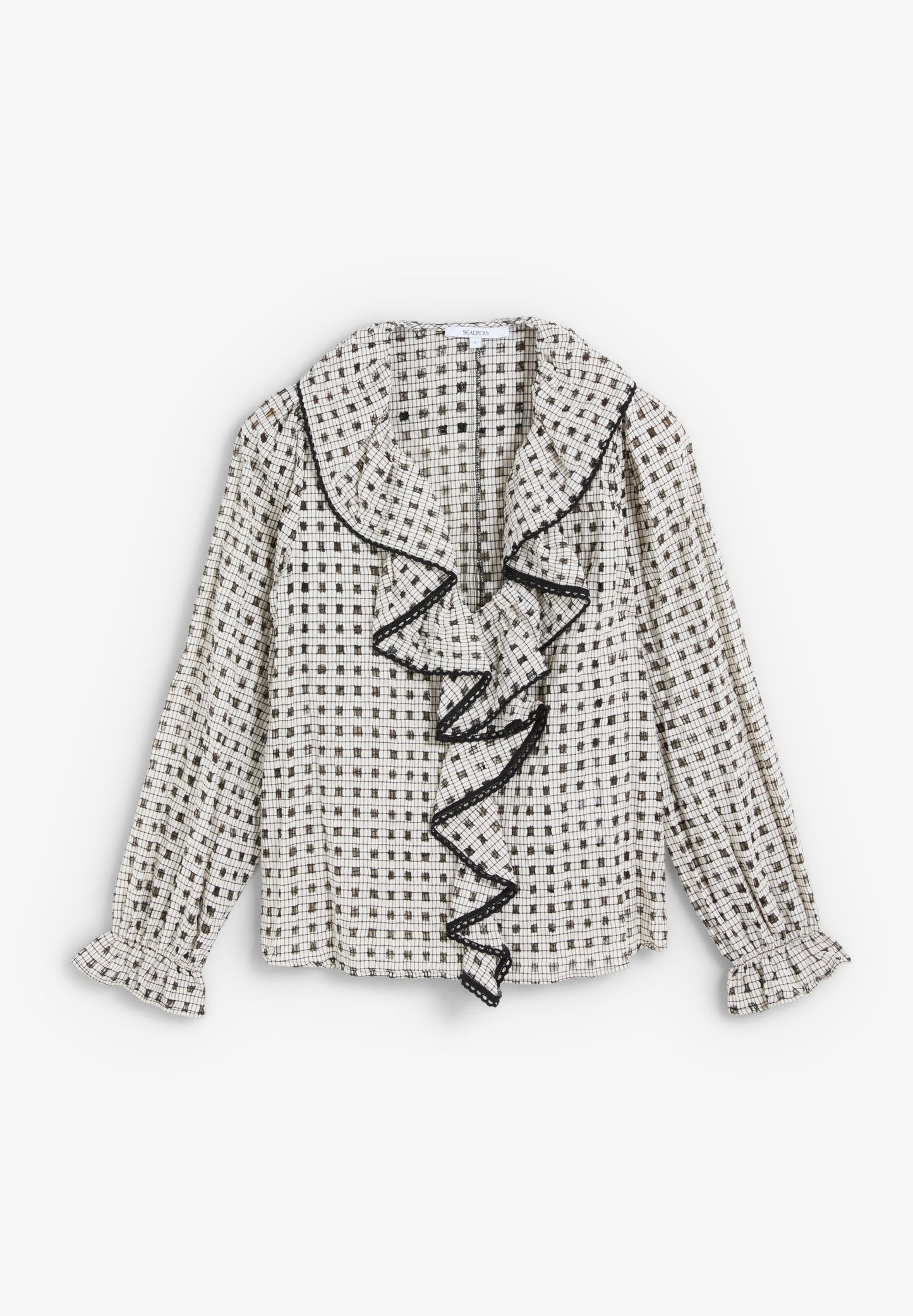 SCRUFFLE CHECK BLOUSE