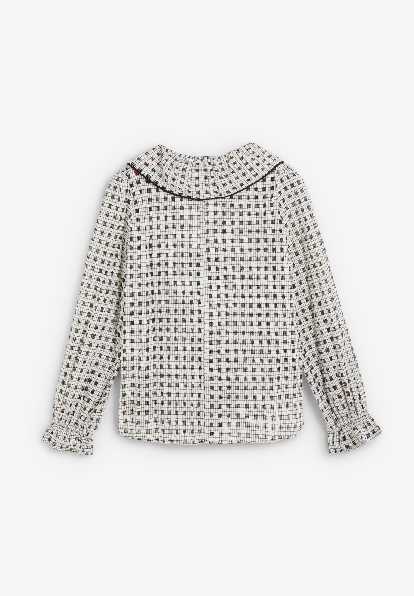 SCRUFFLE CHECK BLOUSE