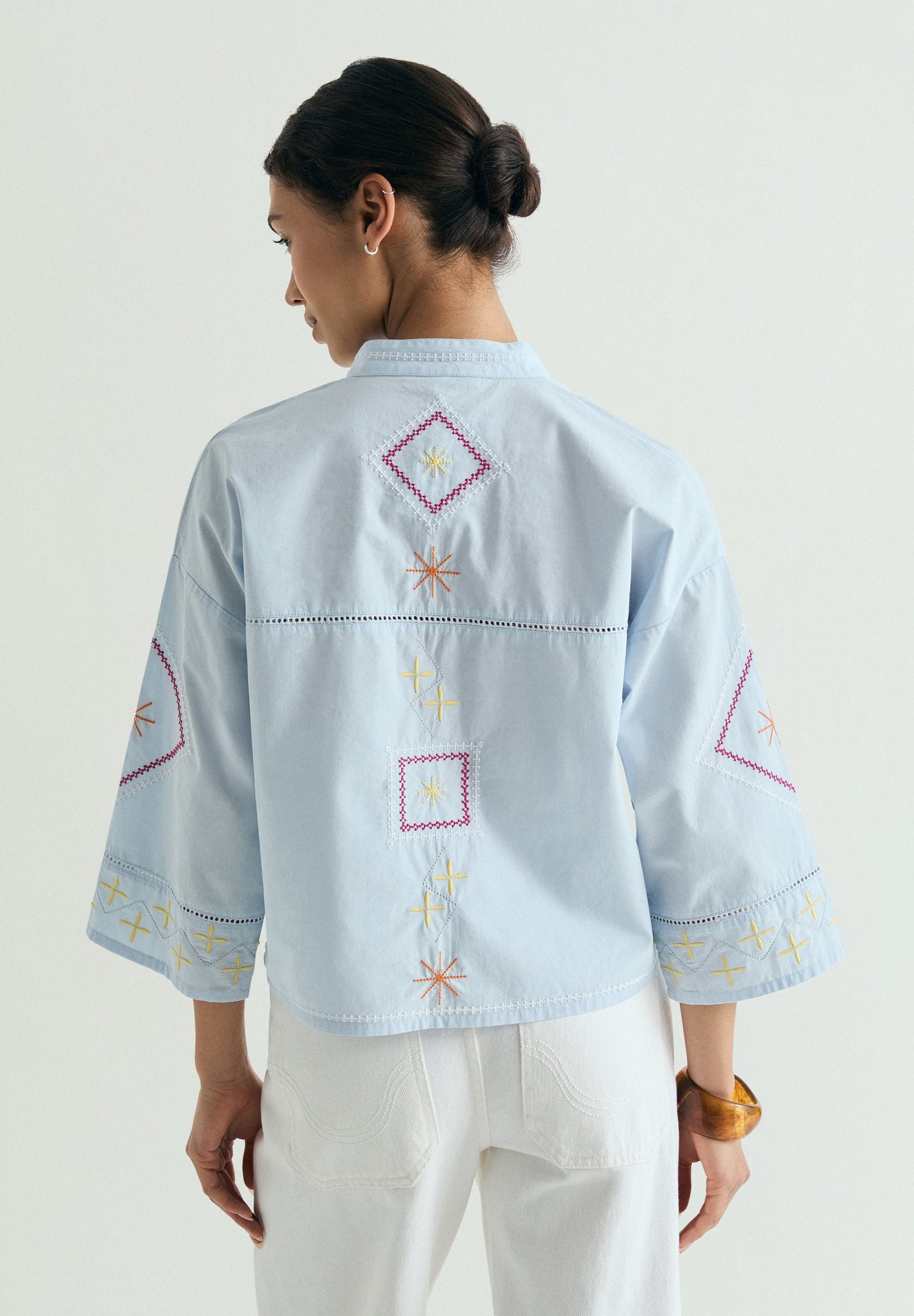 SHIRT WITH EMBROIDERED DETAILS