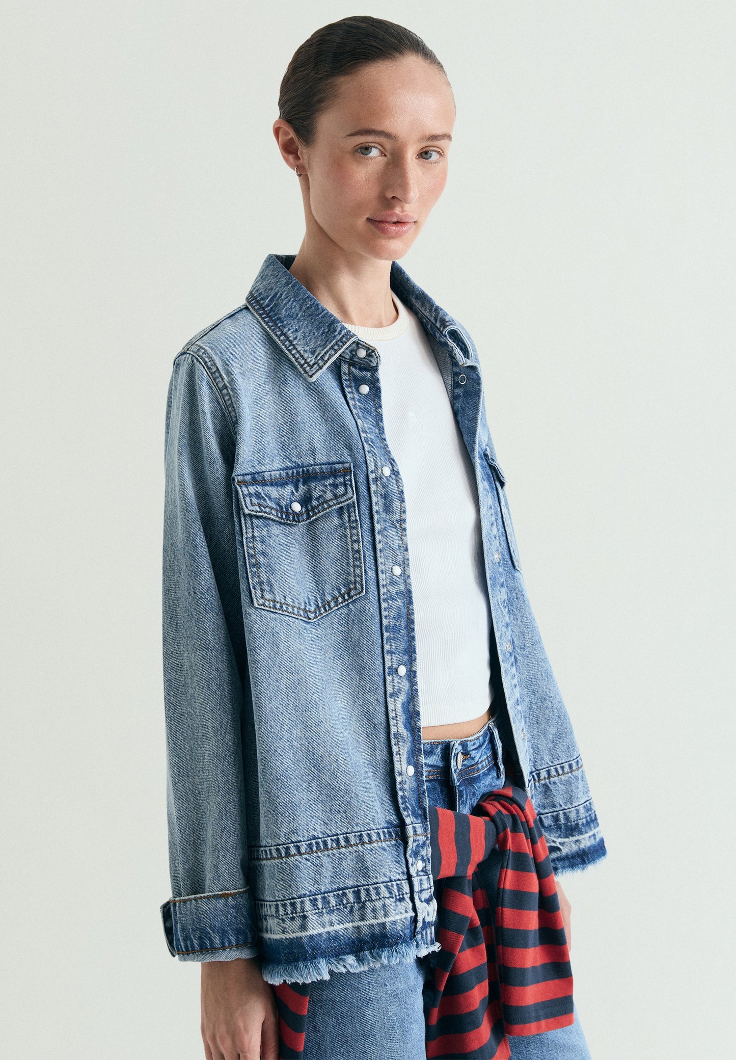 WASHED DENIM SHIRT