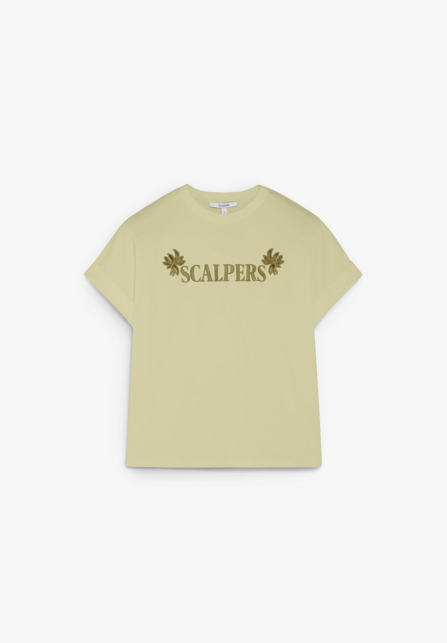 CONTRAST EMBROIDERED T-SHIRT