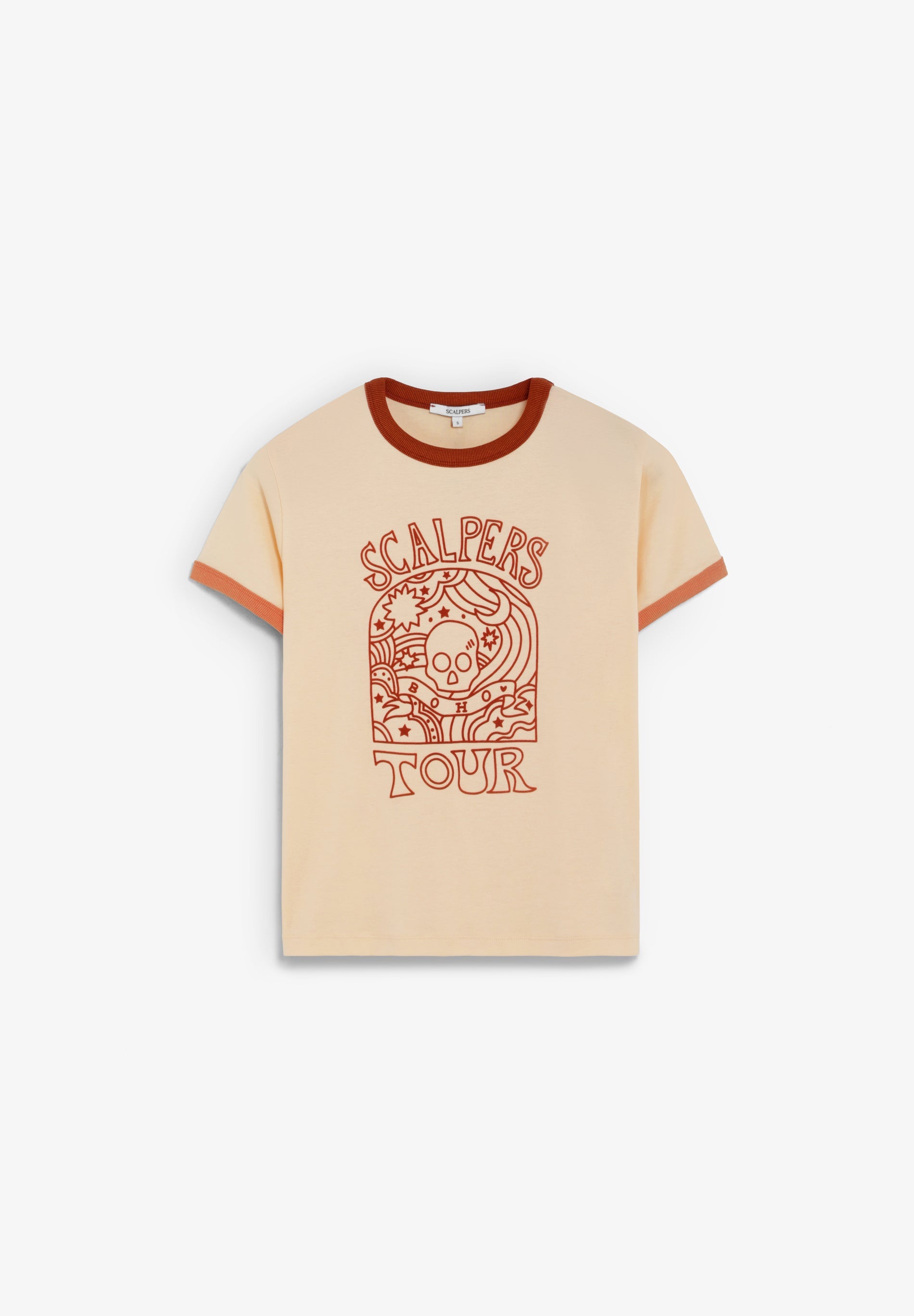 CONTRAST COLLAR T-SHIRT