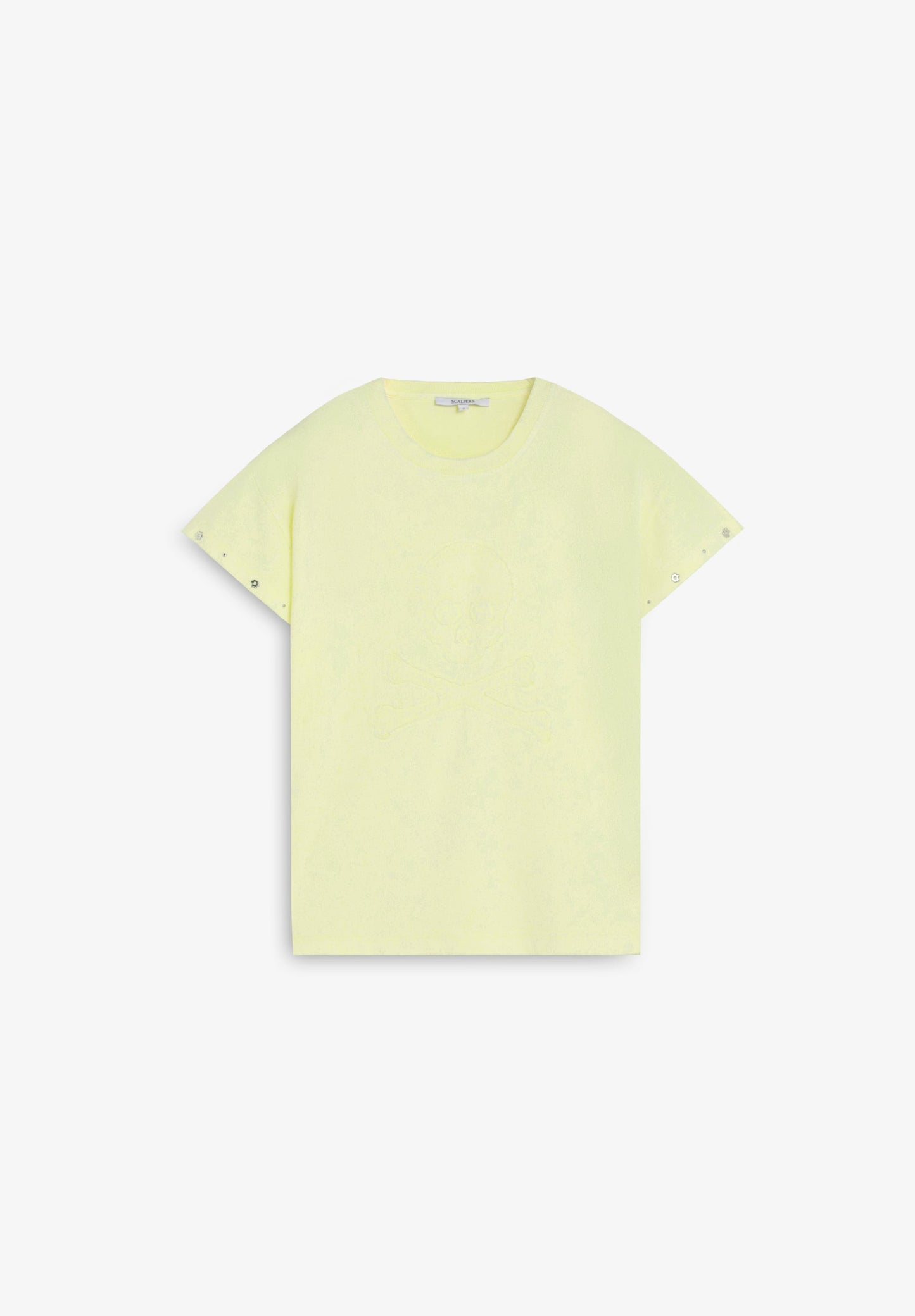 SKULL T-SHIRT WITH STUDS
