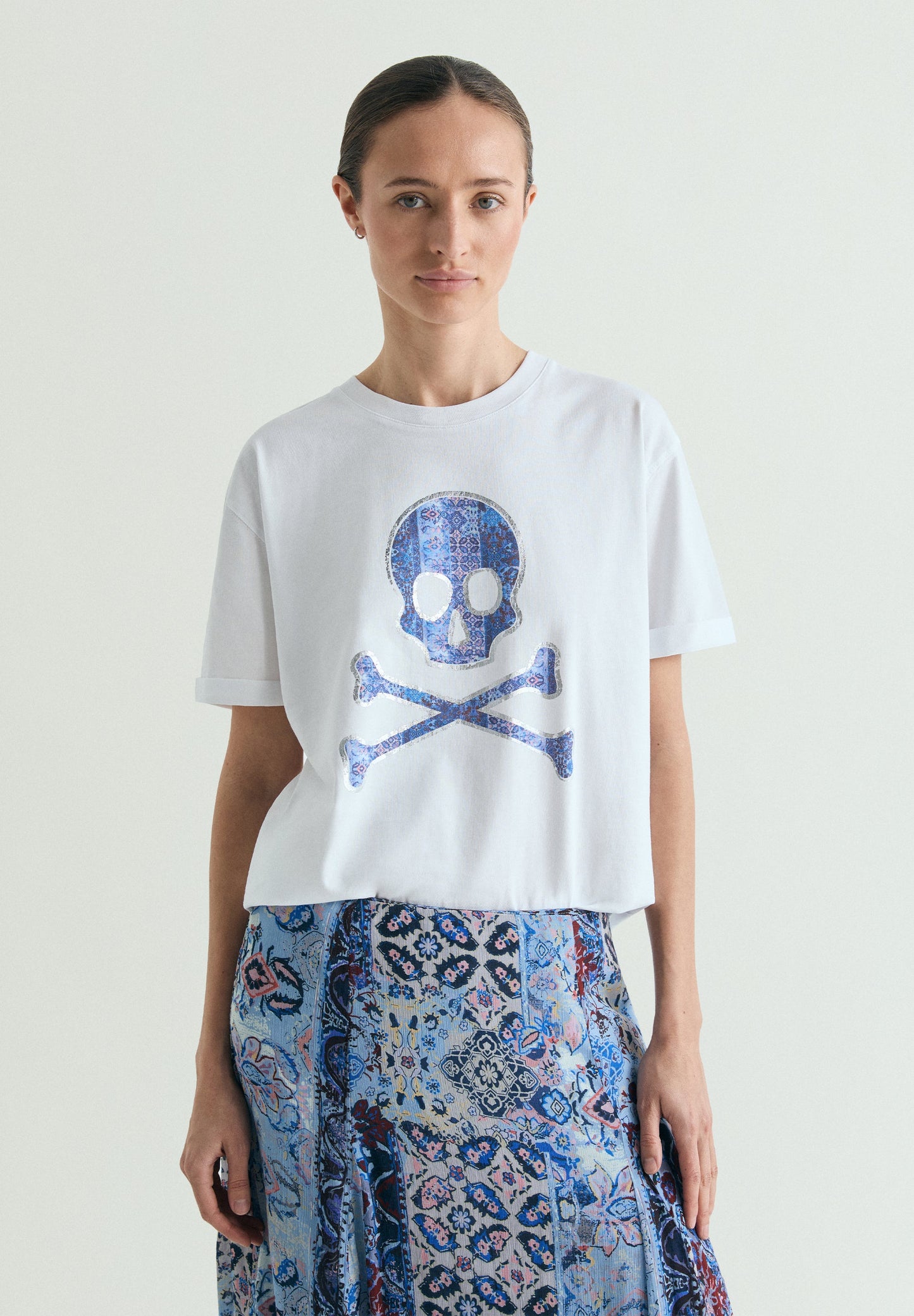 PRINTED SKULL T-SHIRT