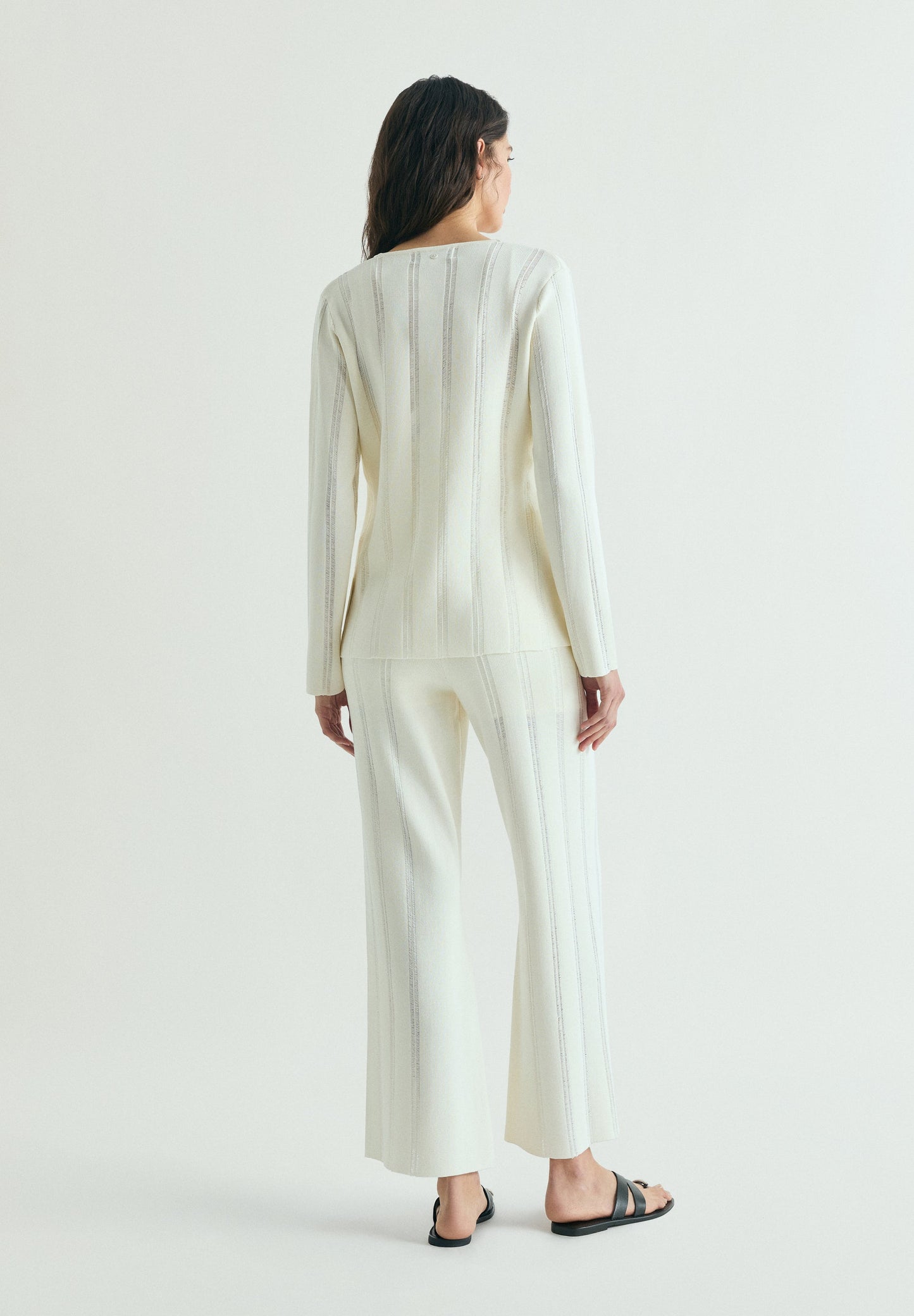 BIAS-CUT KNIT CARDIGAN