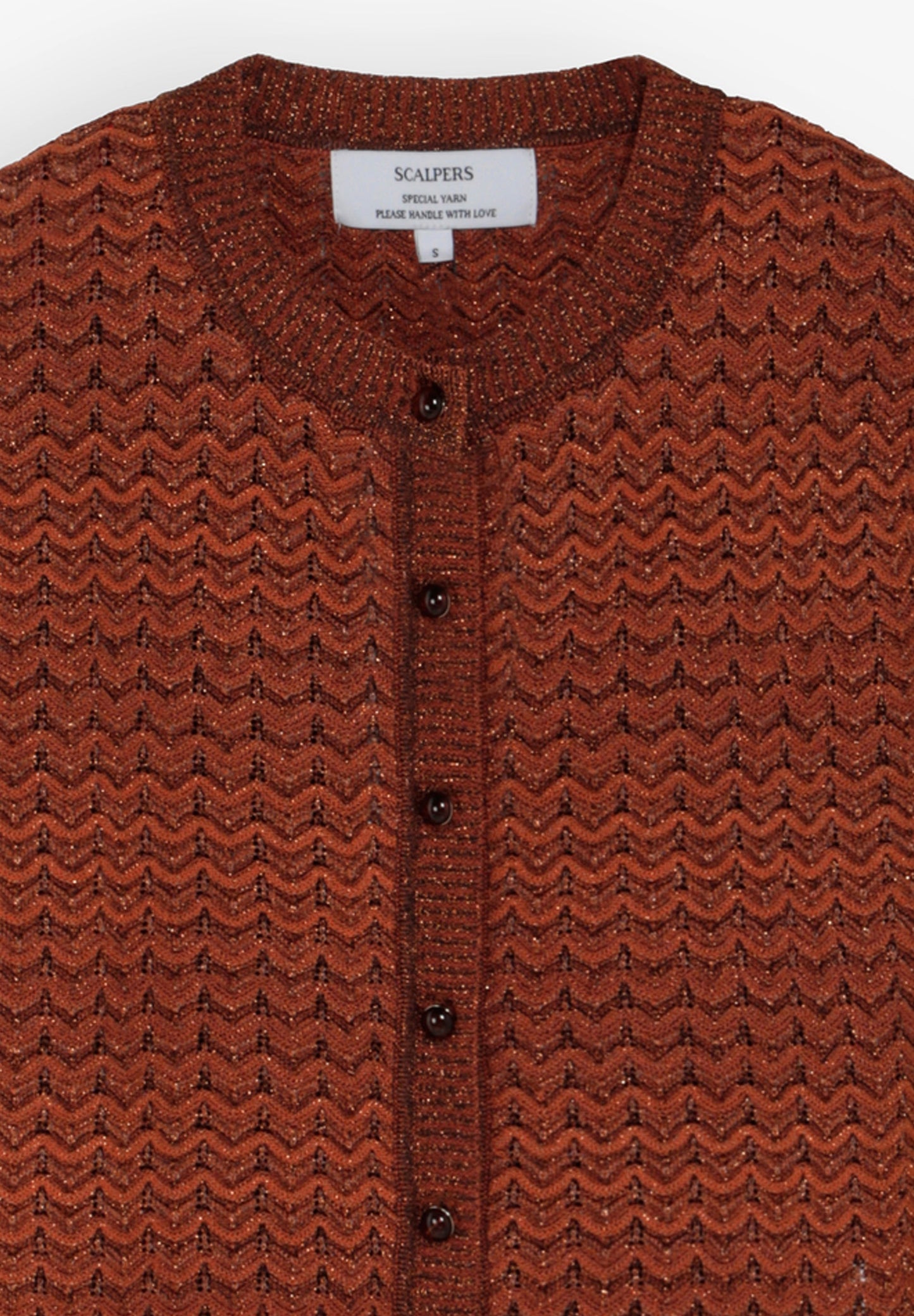 METALLIC KNIT CARDIGAN