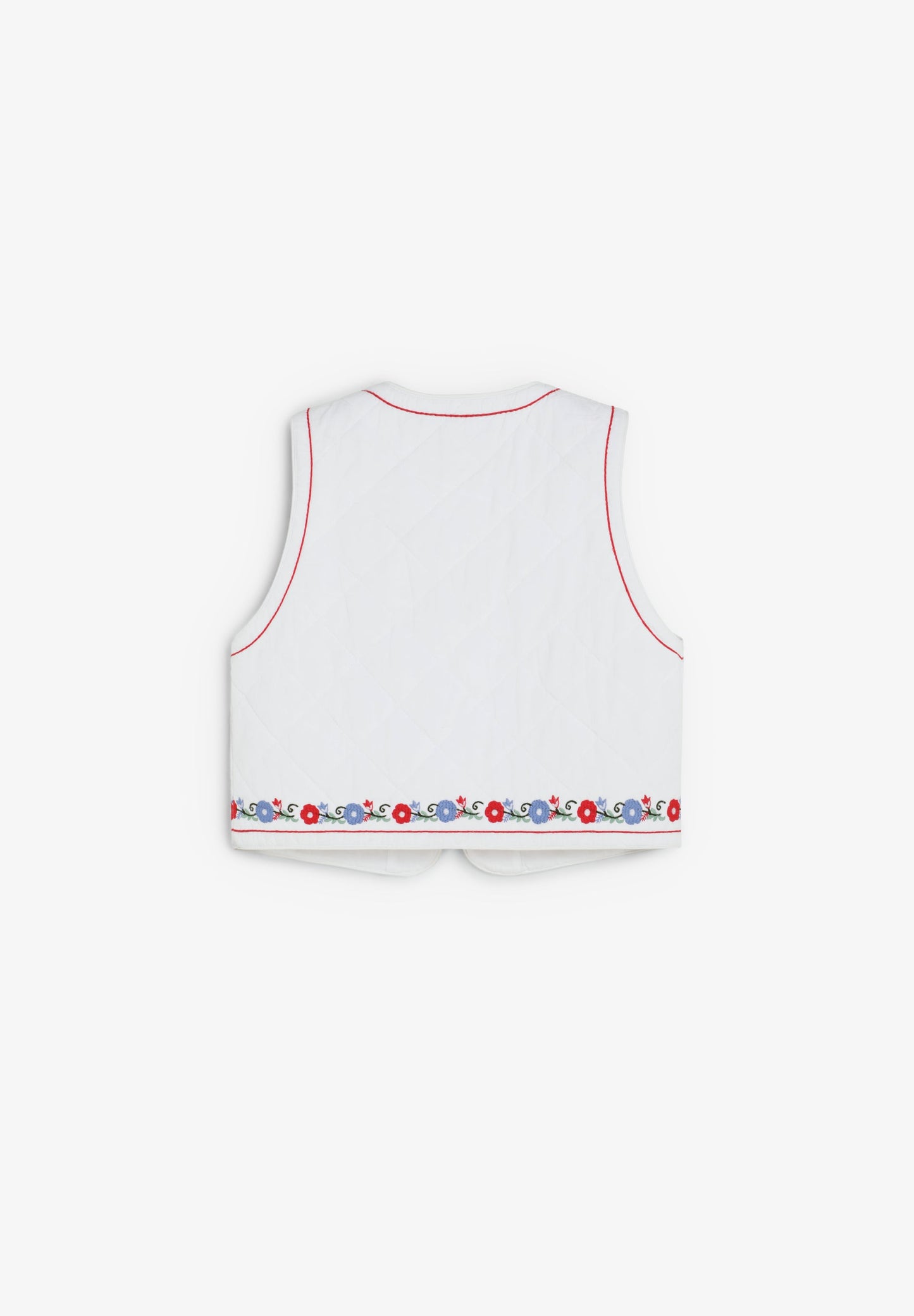 EMBROIDERED QUILTED WAISTCOAT