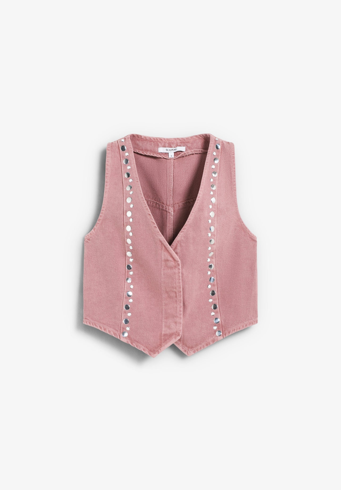 CHALECO DENIM STUDS - Scalpers