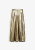 METALLIC MIDI SKIRT