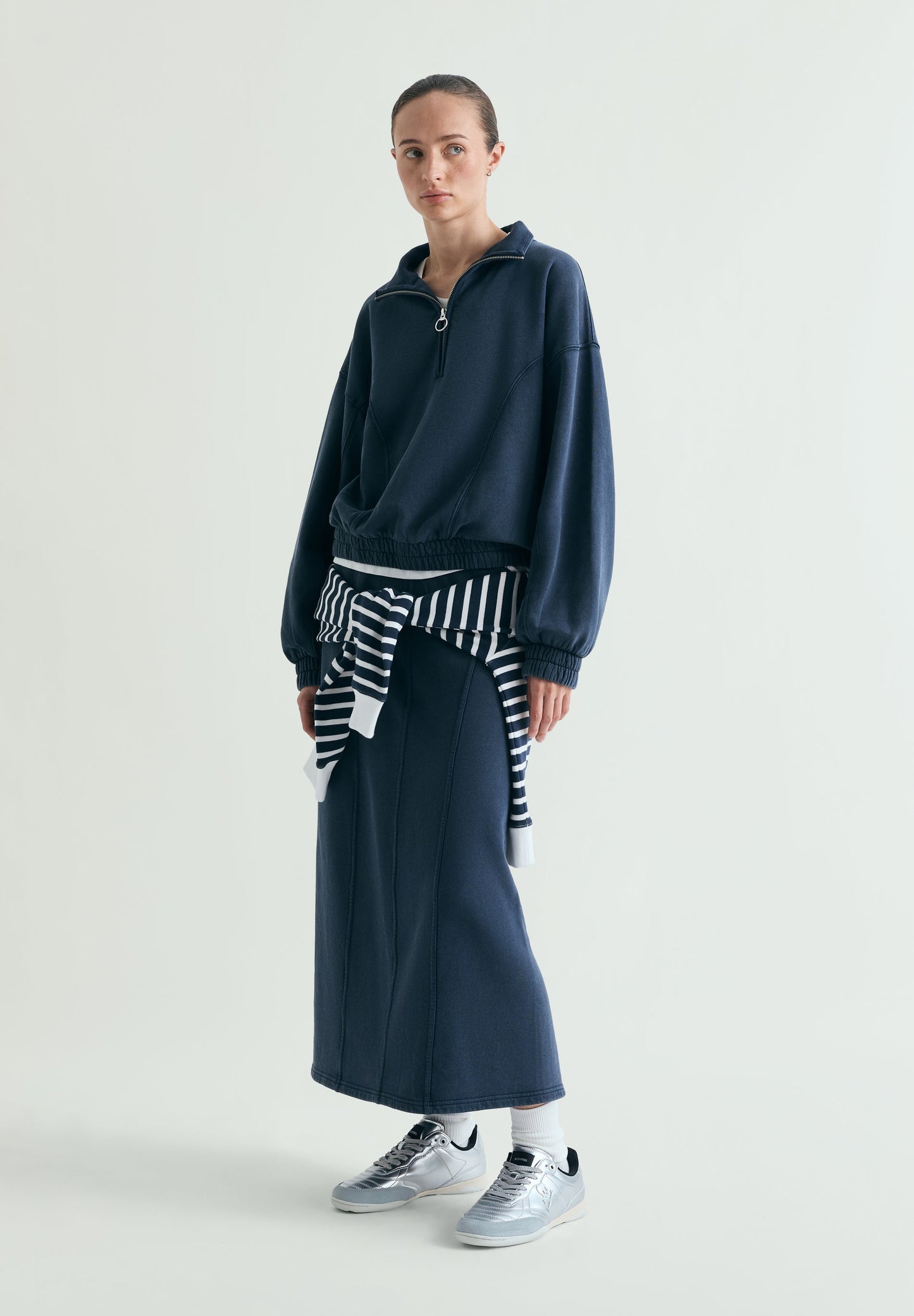 FADED EFFECT COMFY SKIRT