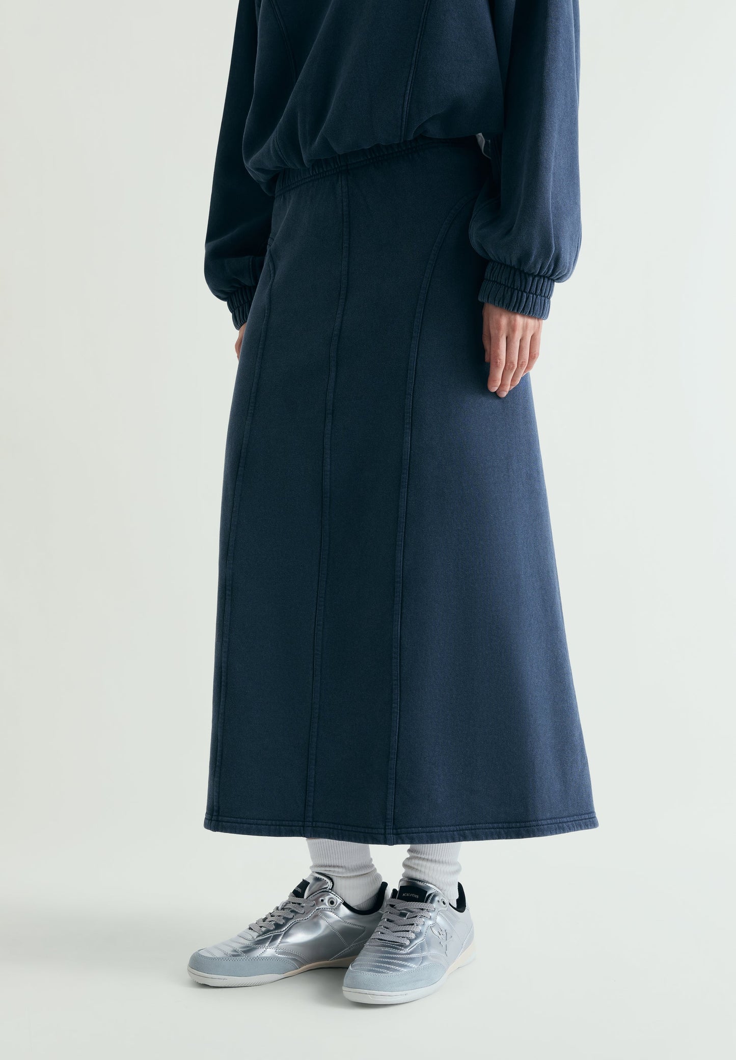 FADED EFFECT COMFY SKIRT