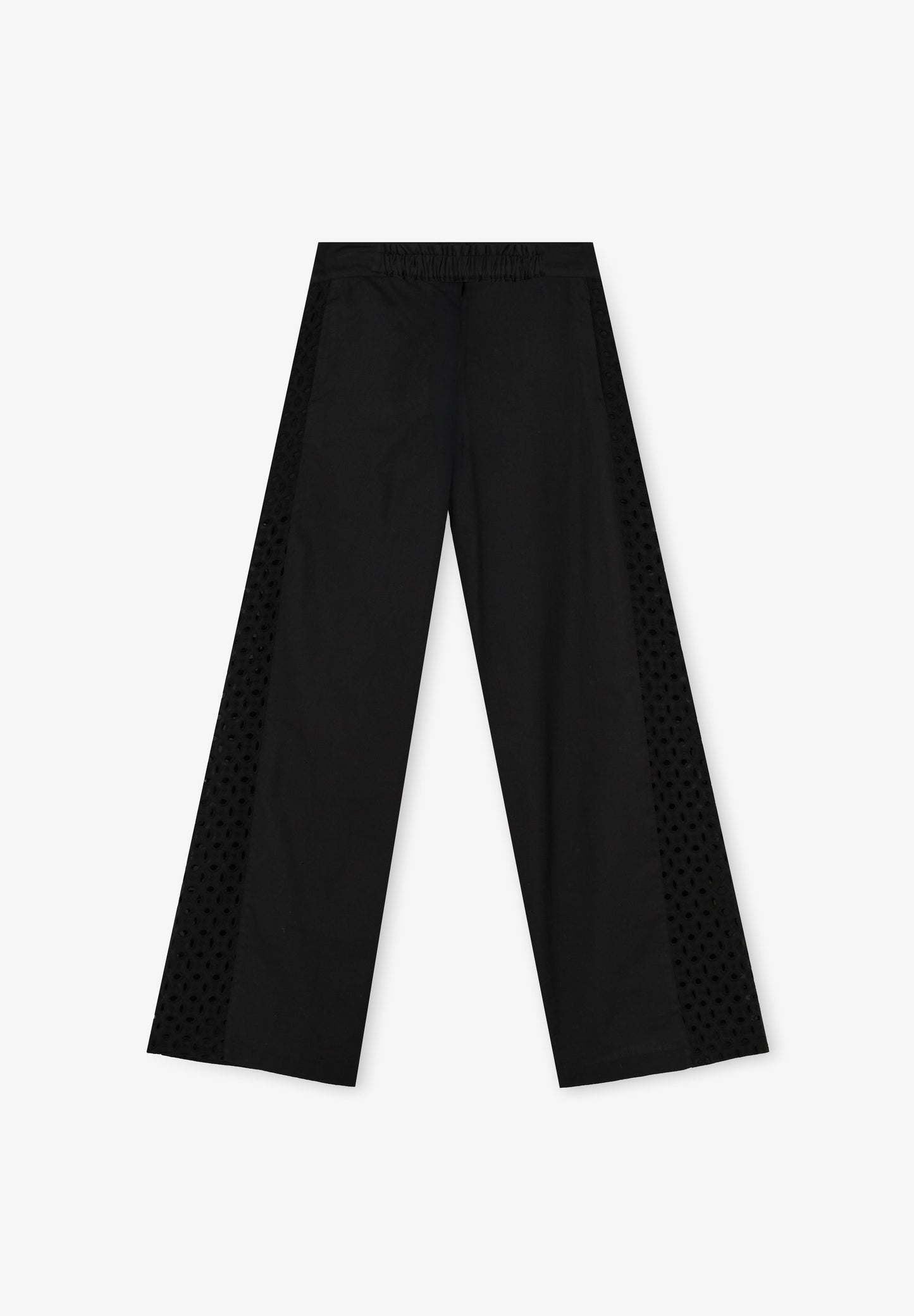 EMBROIDERED OPENWORK TROUSERS