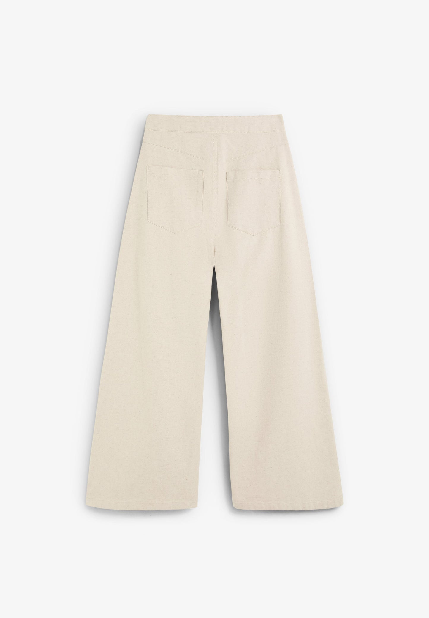 WIDE LEG RUSTIC TROUSERS