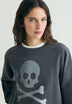 GLITTER SKULL SWEATSHIRT