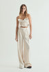 DART LINEN TROUSERS