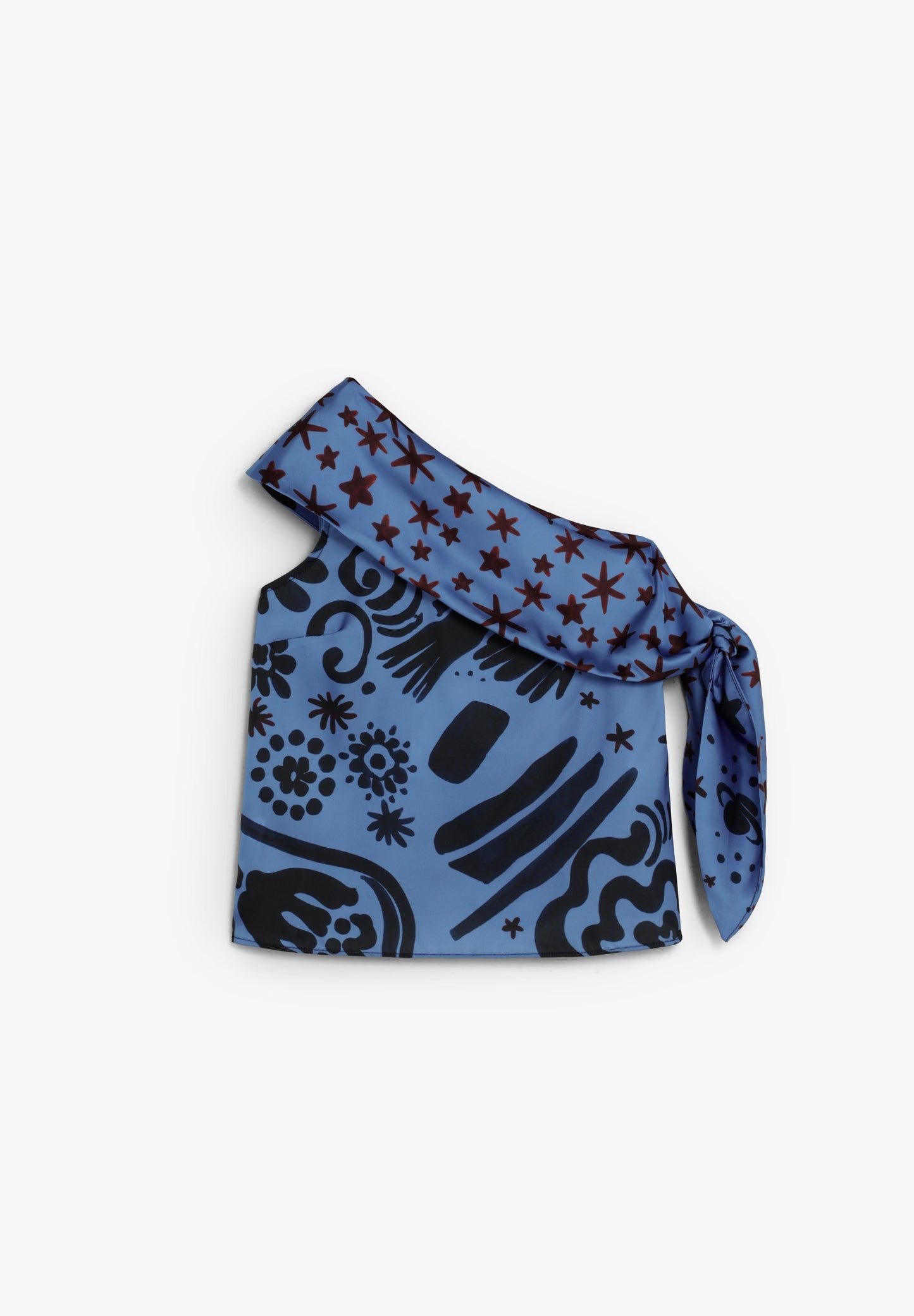 CONTRAST PRINT TOP