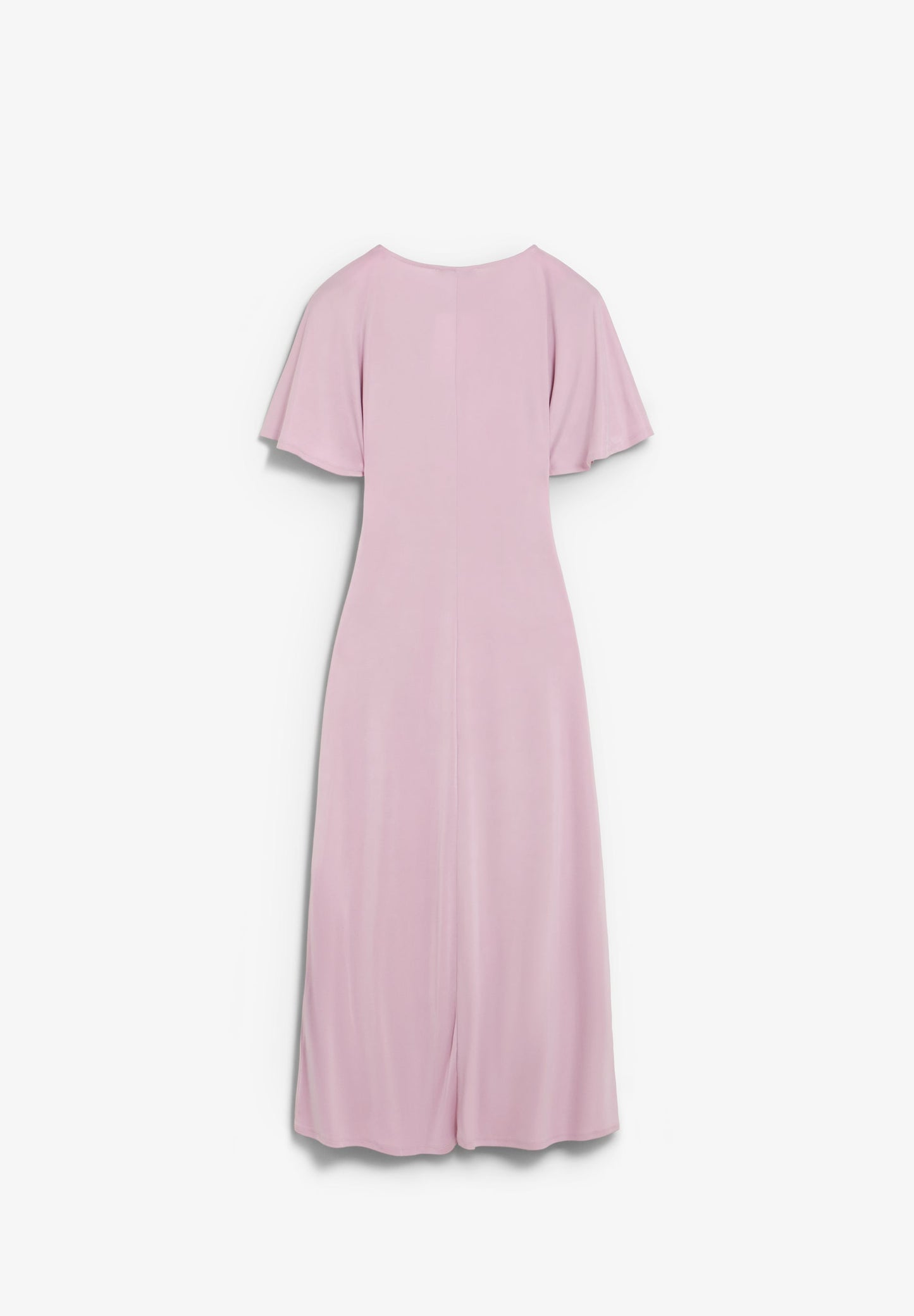 GATHERED CUPRO DRESS