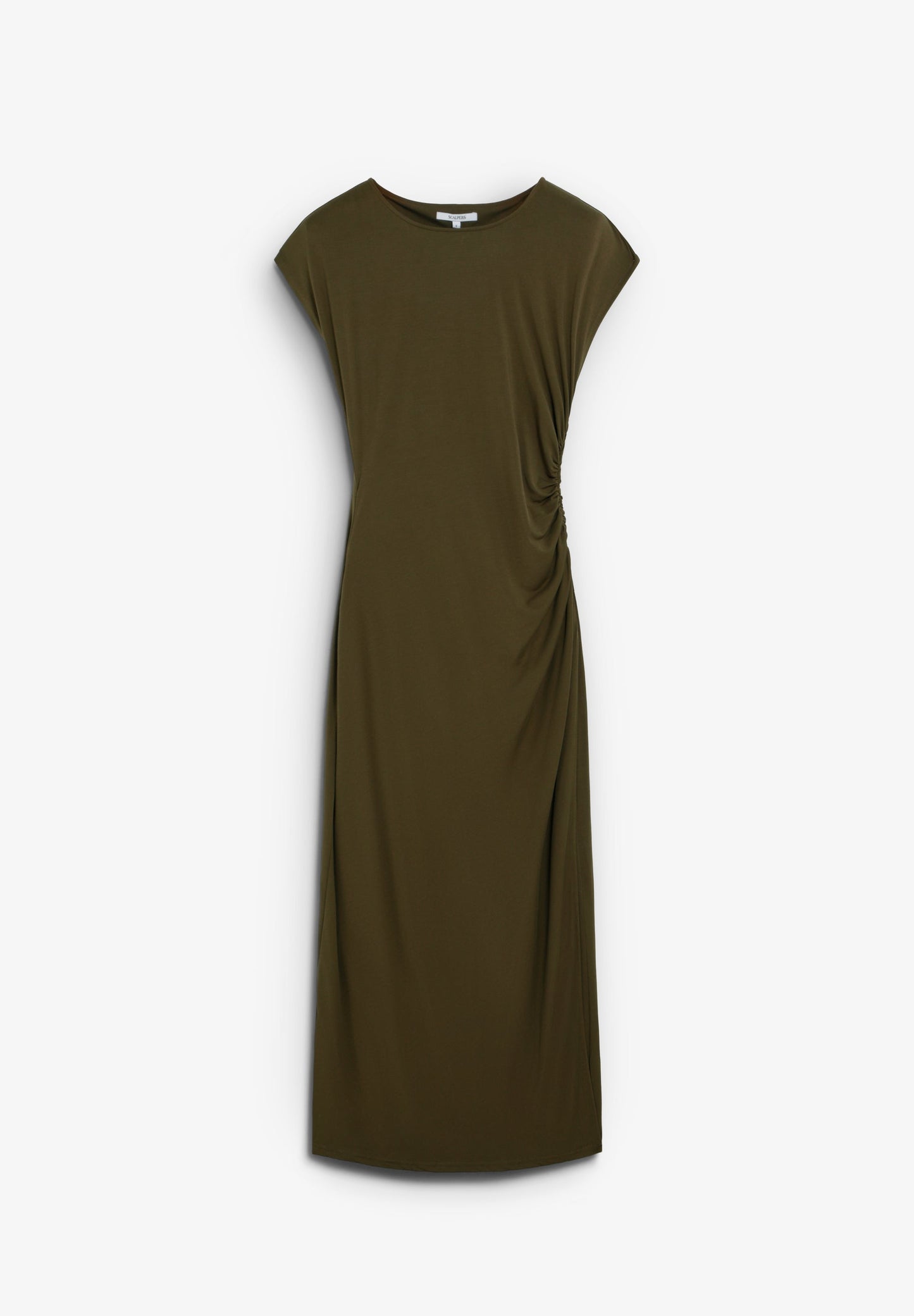 DRAPED CUPRO DRESS