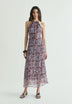 PRINTED MIDI DRESS