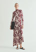PRINTED HIGH NECK DRESS