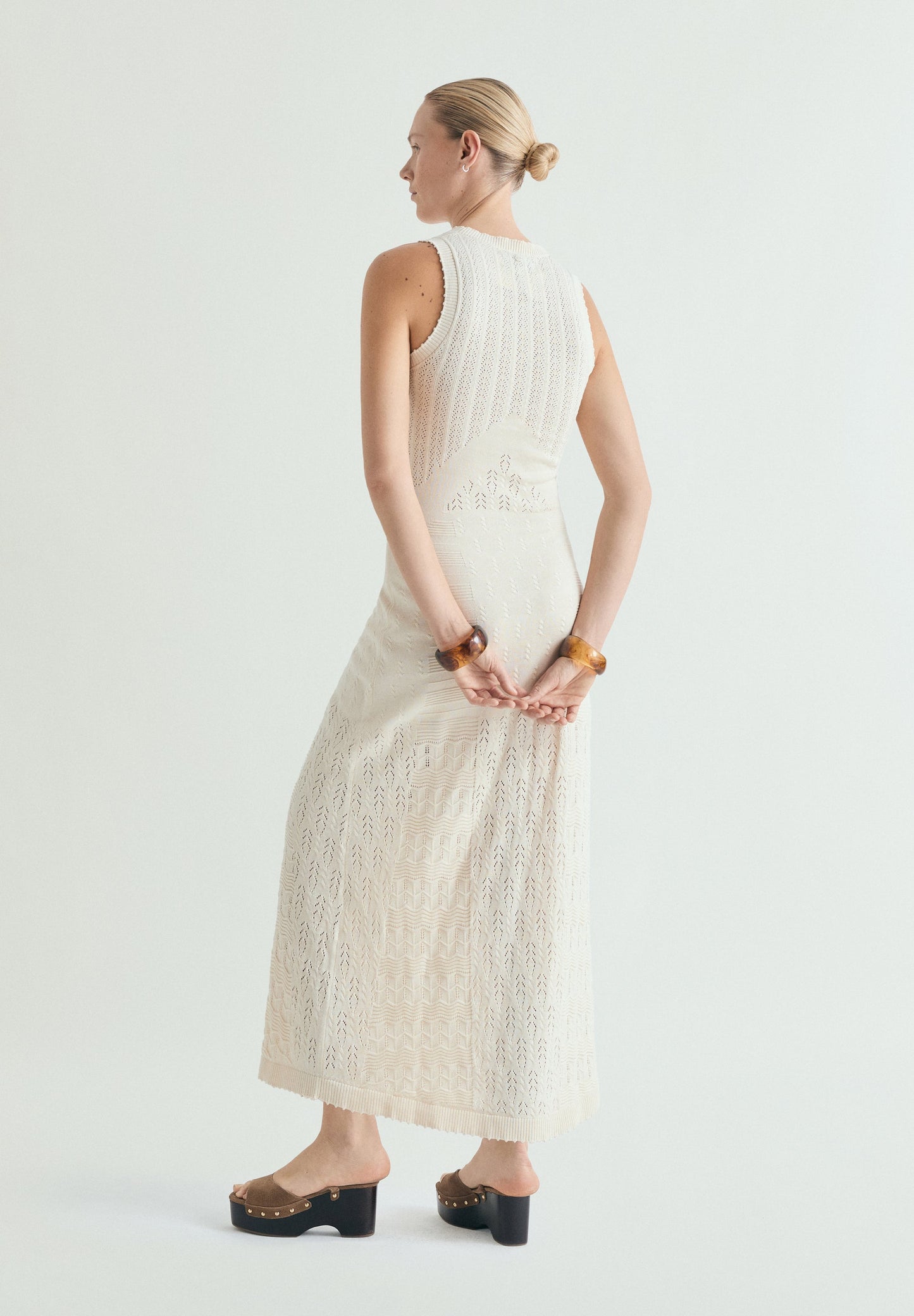 OPENWORK KNIT DRESS