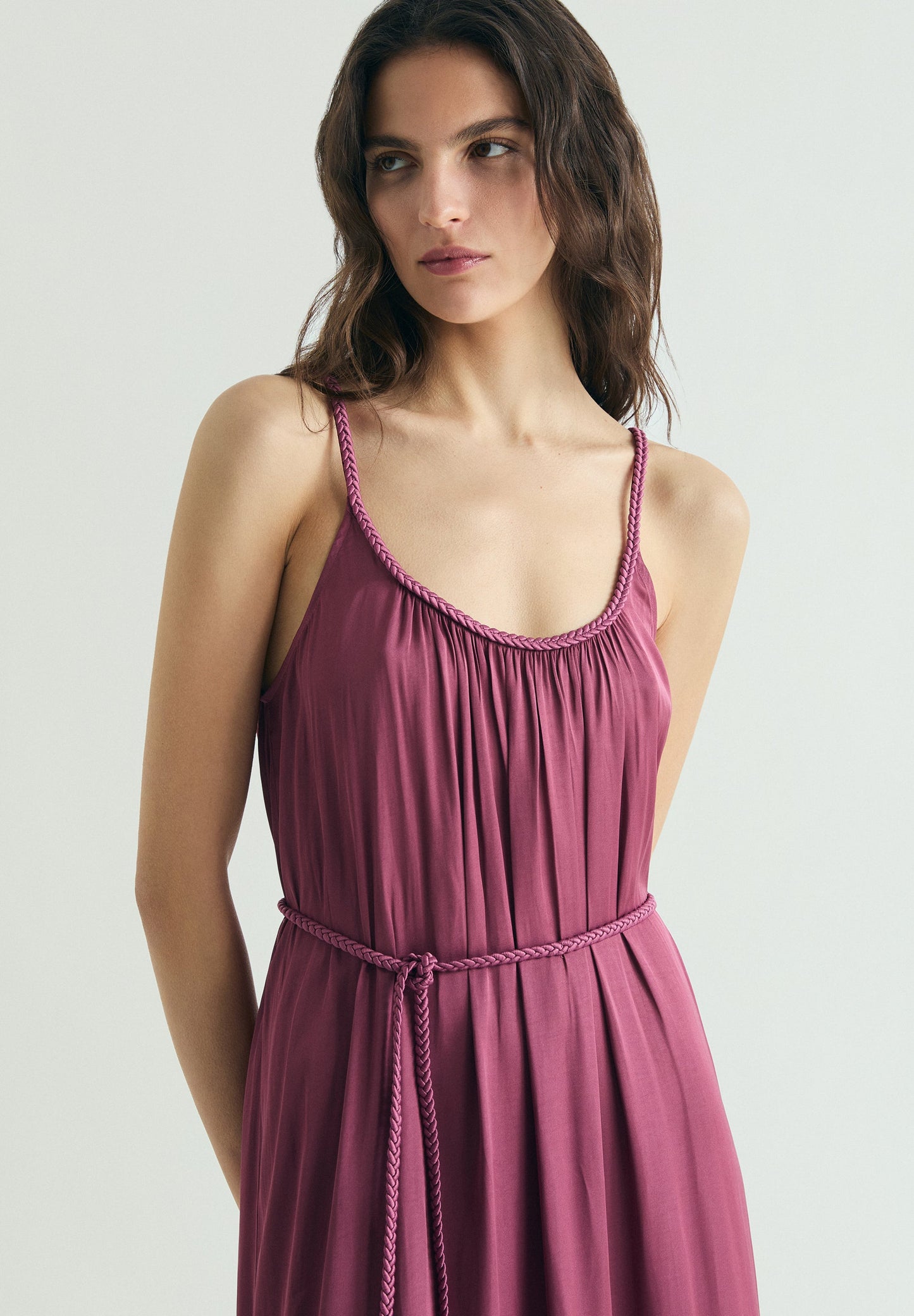 BRAIDED WAIST DRESS