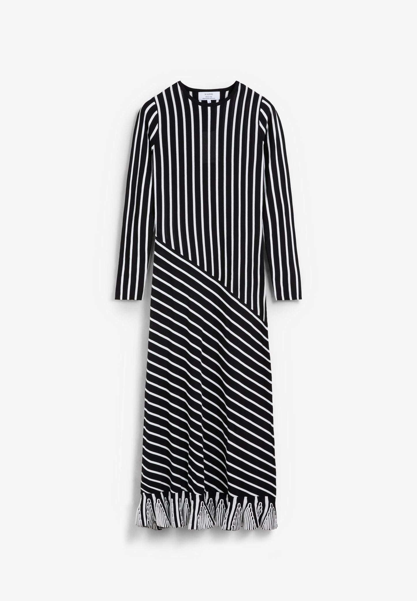 CONTRAST STRIPED DRESS